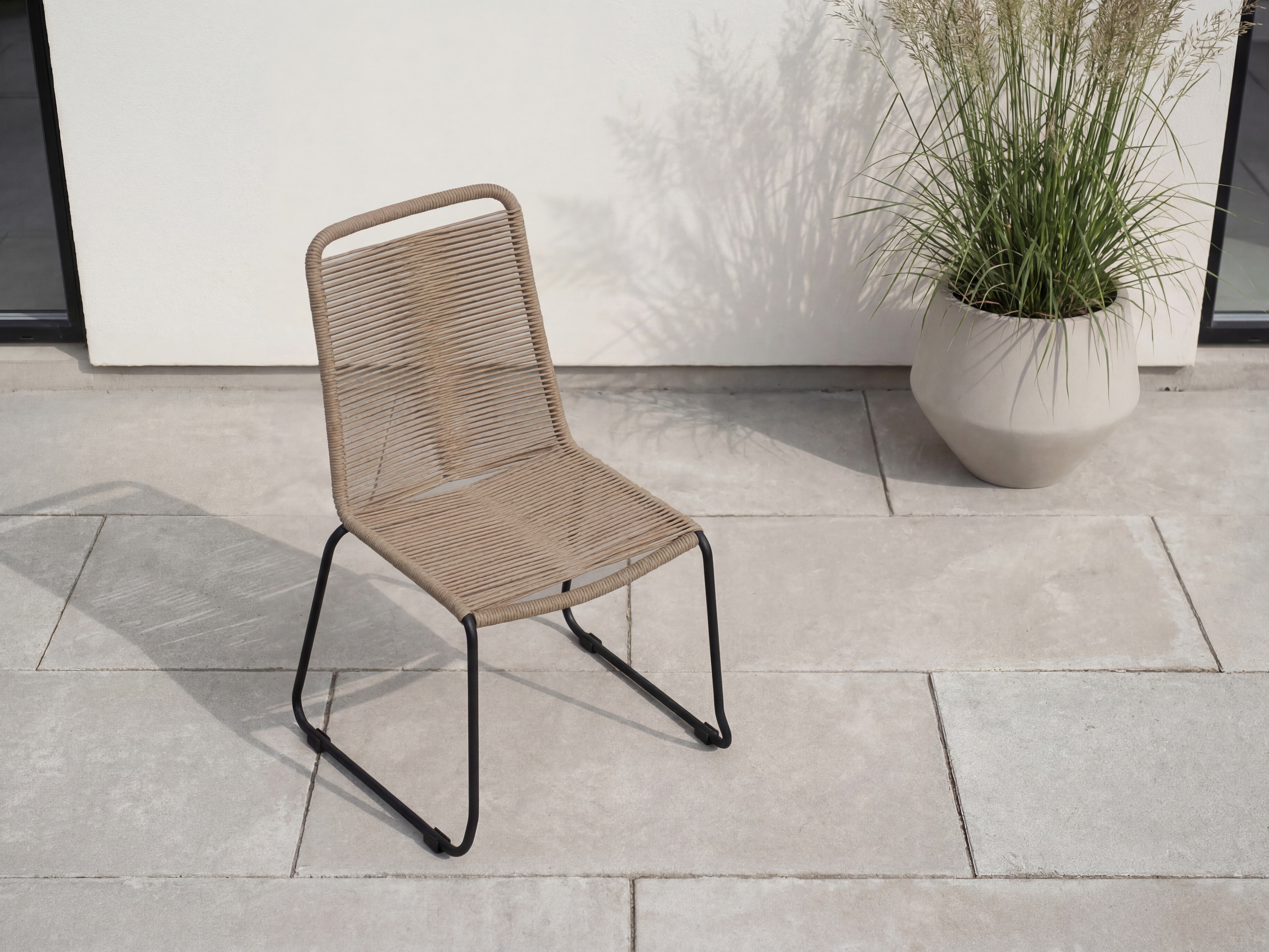 Chaise de jardin Dallas 2820 (Brun clair + Noir)