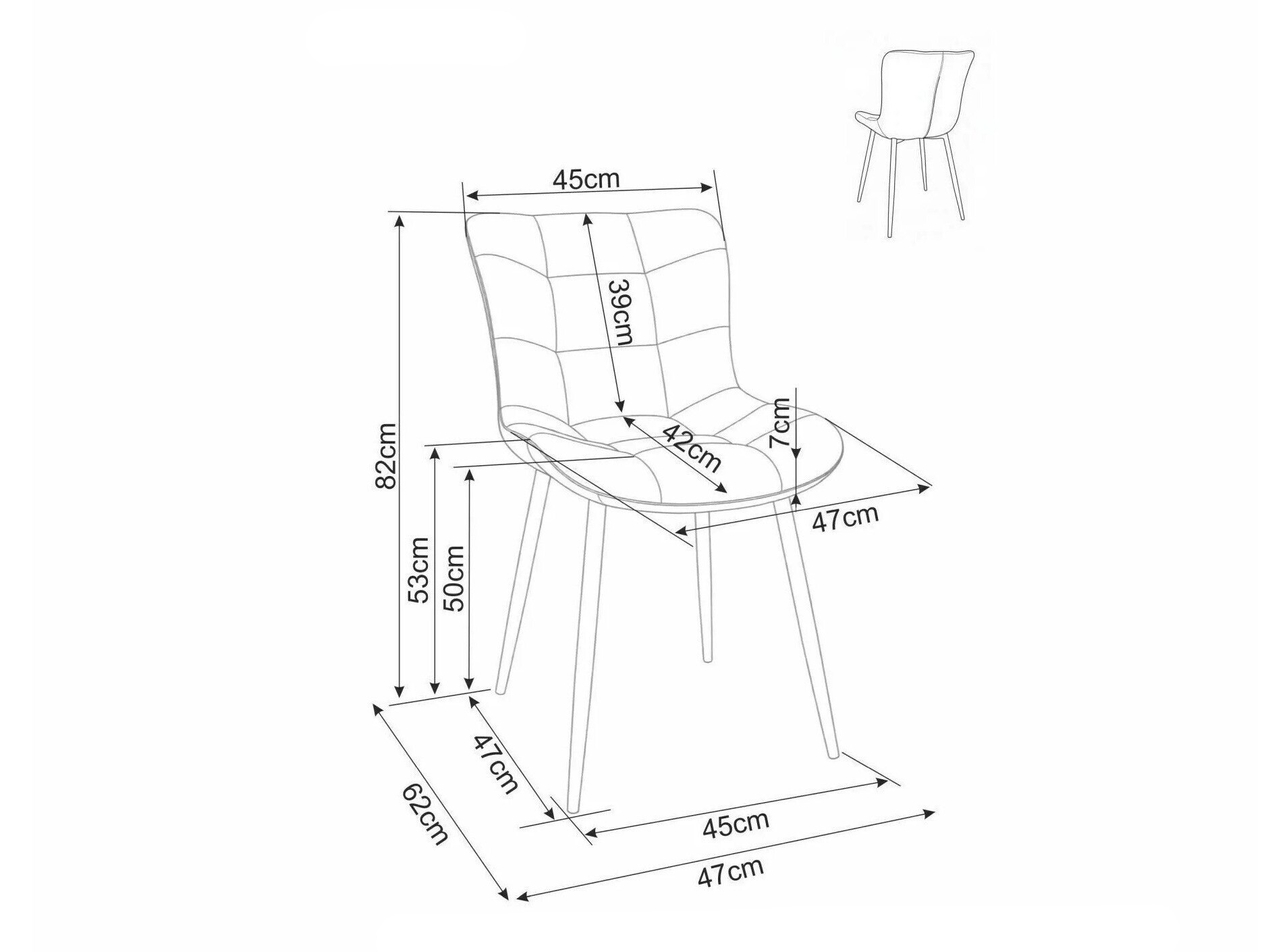 Chaise Detroit 1027 (Brego 07)
