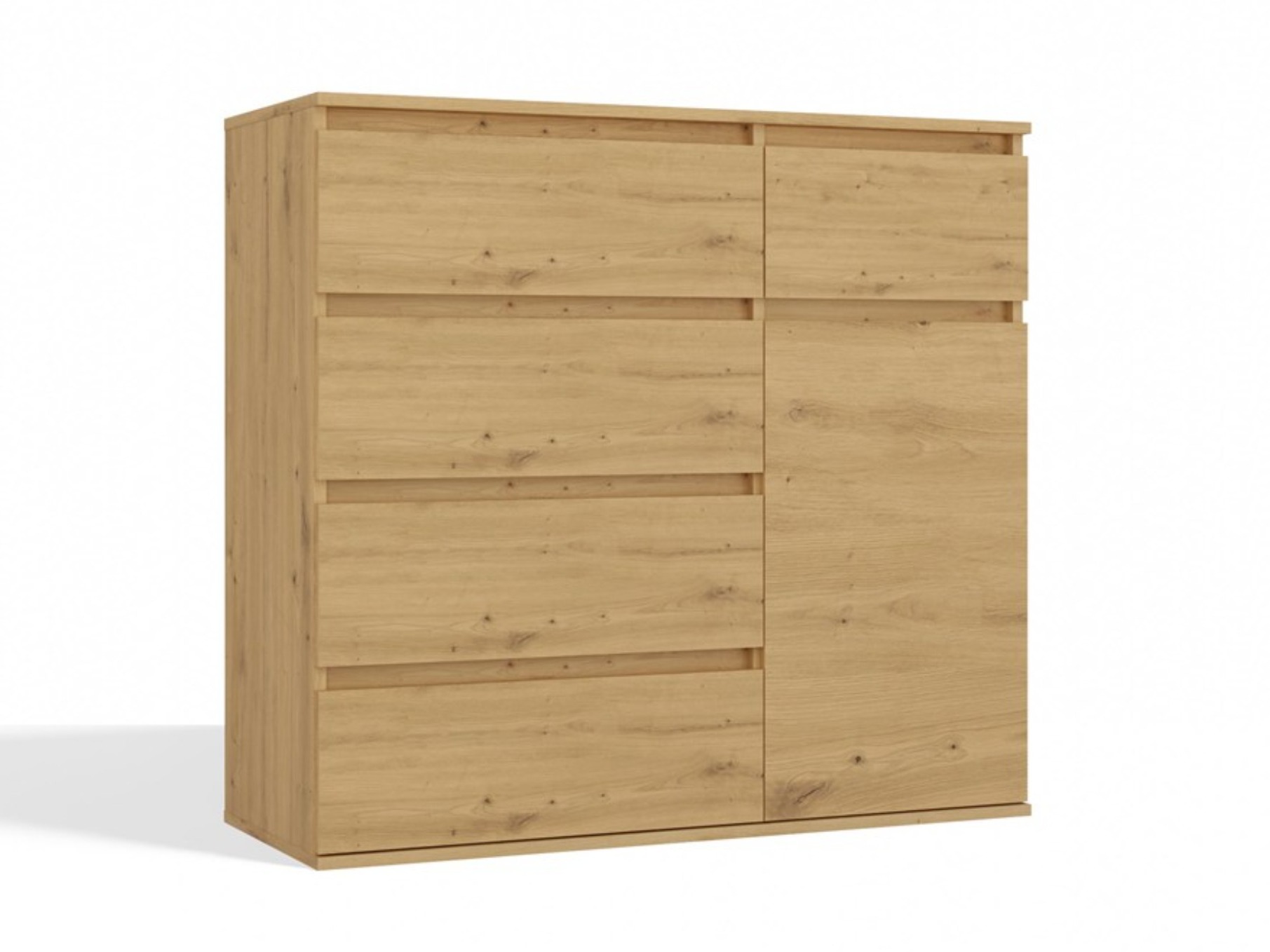 Commode Elbvelu 136 (Chêne Artisan)