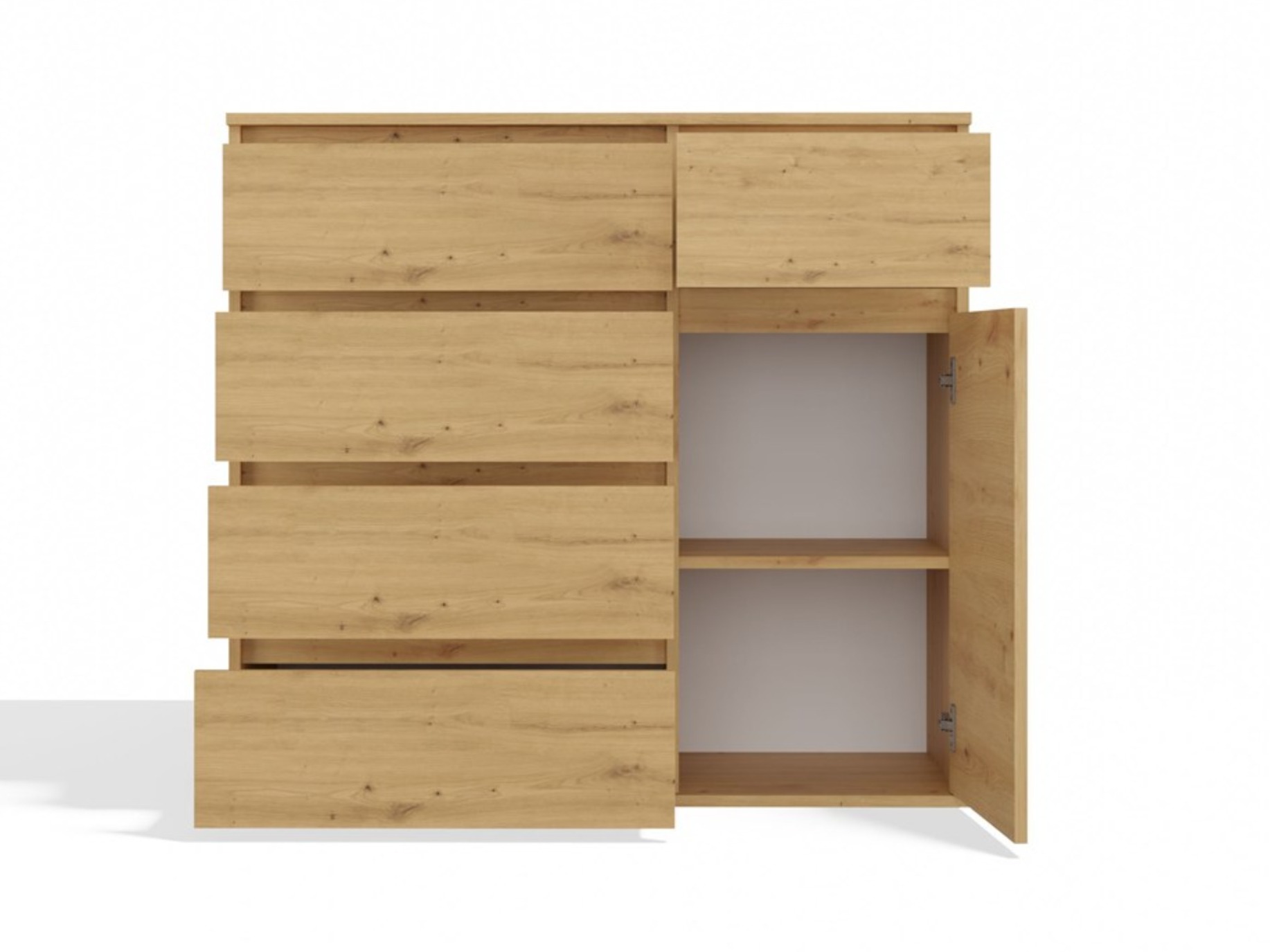 Commode Elbvelu 136 (Chêne Artisan)