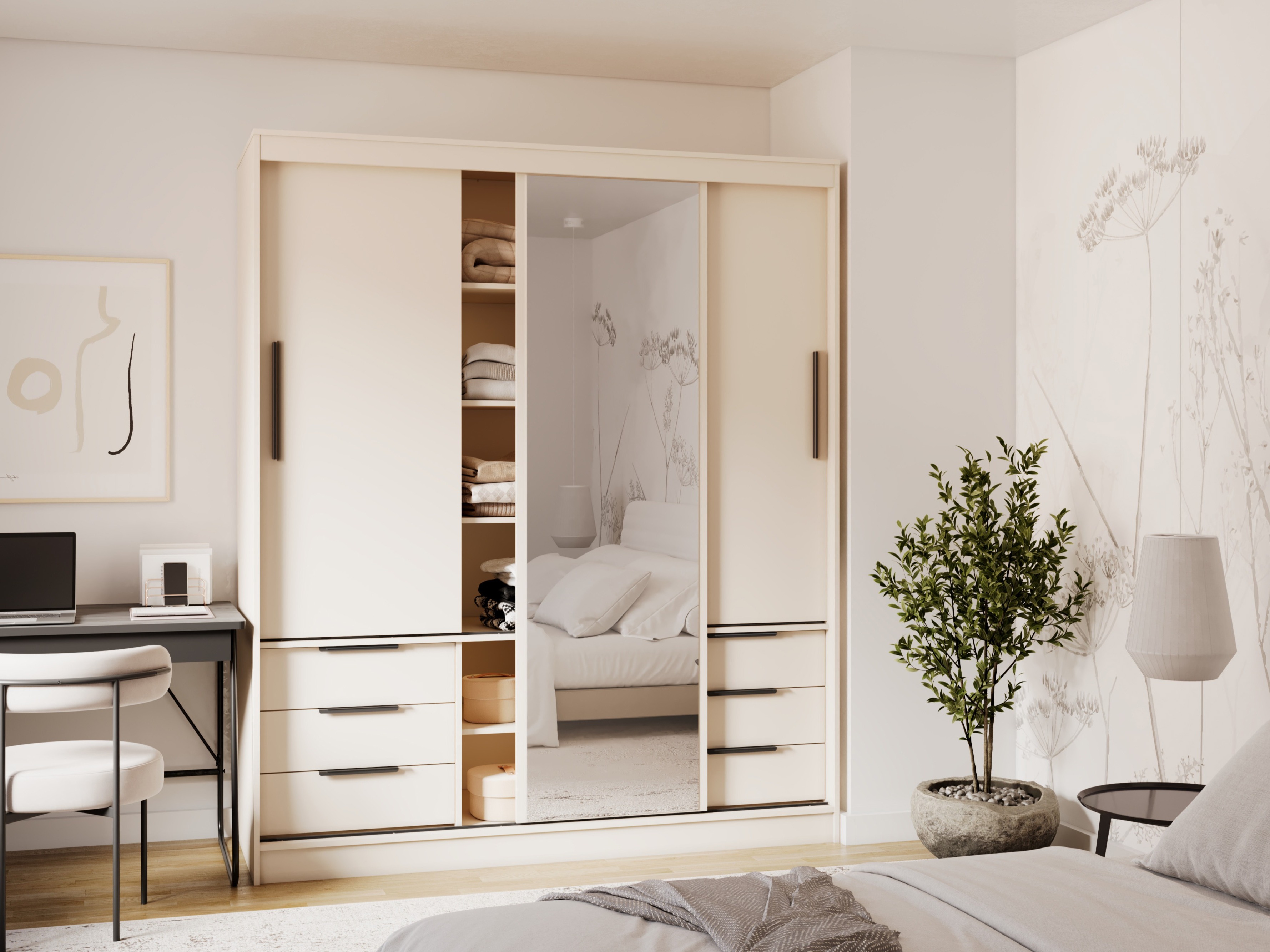 Armoire Fresno 184 (Beige)
