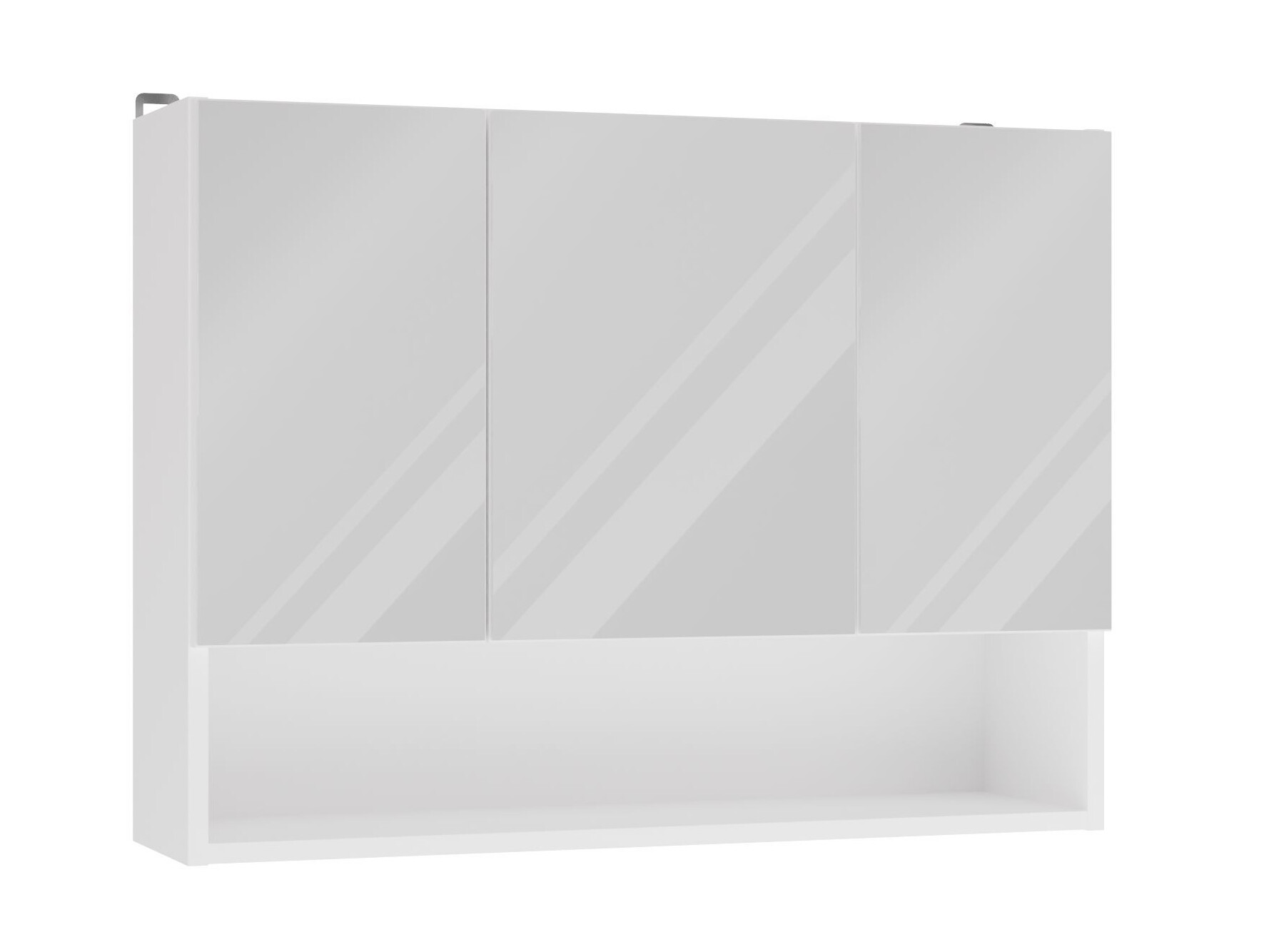 Armoire à miroir de salle de bains Balelbo 113 (Blanc)