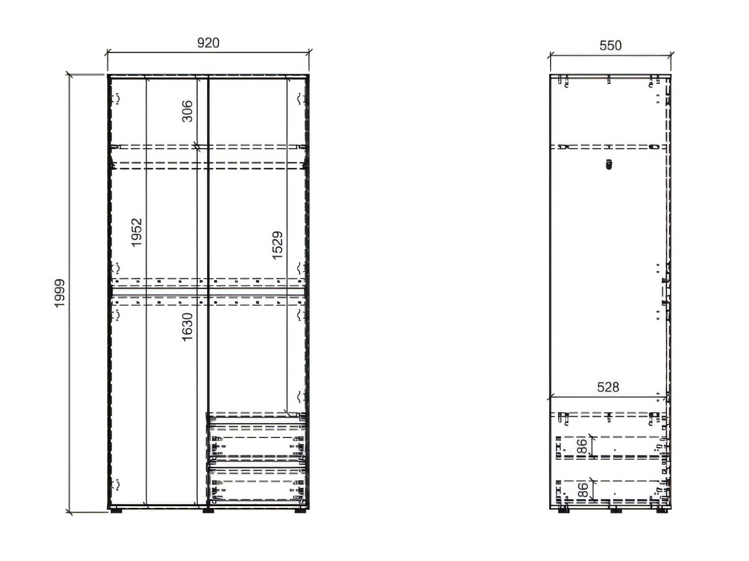 Armoire Torfiou 115 (Cachemire)