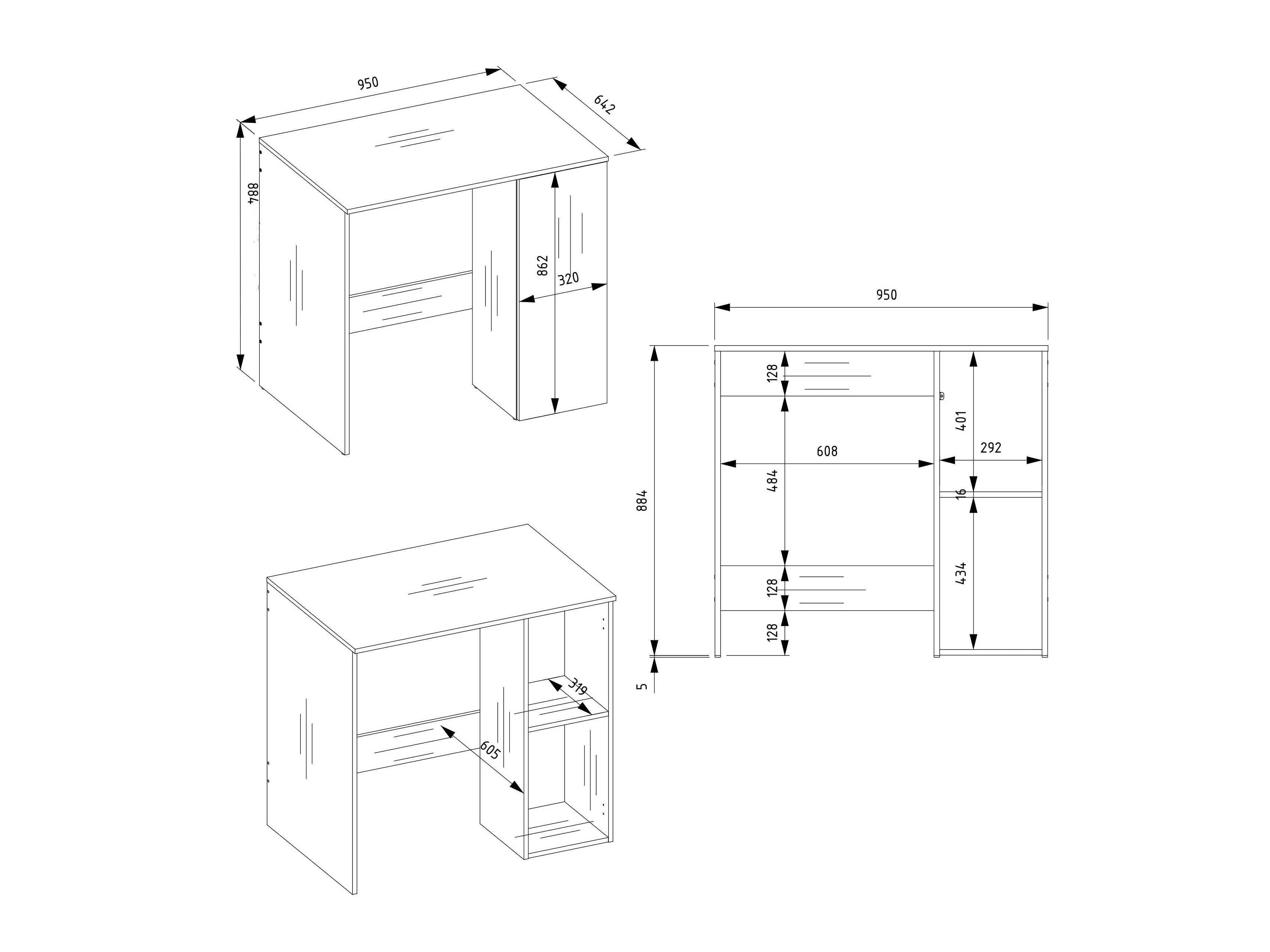 Armoire de bain à poser Balelbo 114 (Chêne Artisan)