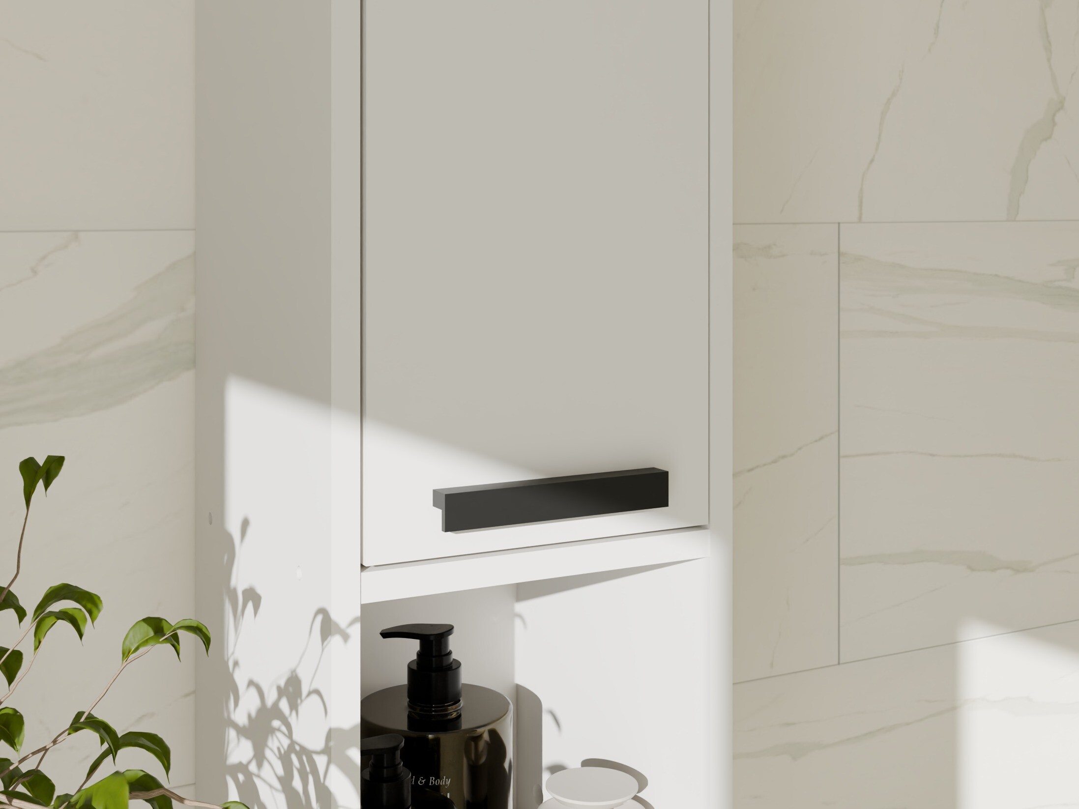 Armoire de salle de bain murale Mandeville 382 (Blanc)