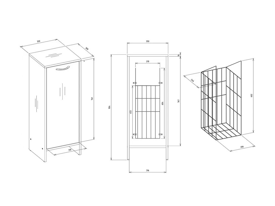 Armoire de bain à poser Servou 111 (Blanc)