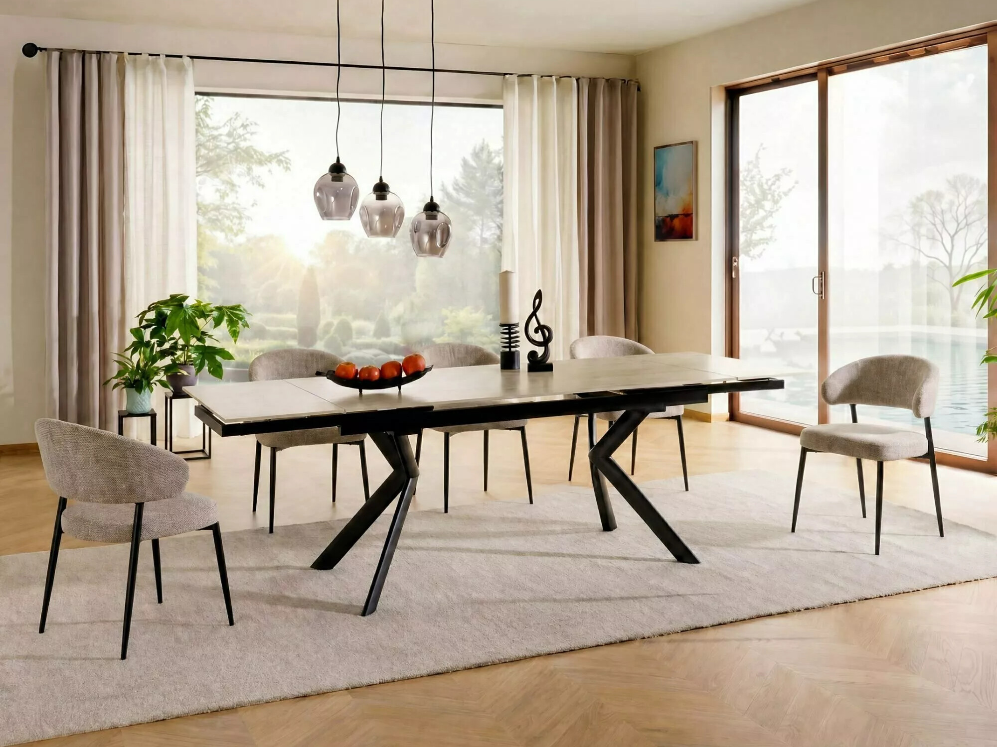 Table Detroit 1039 (Travertin clair)