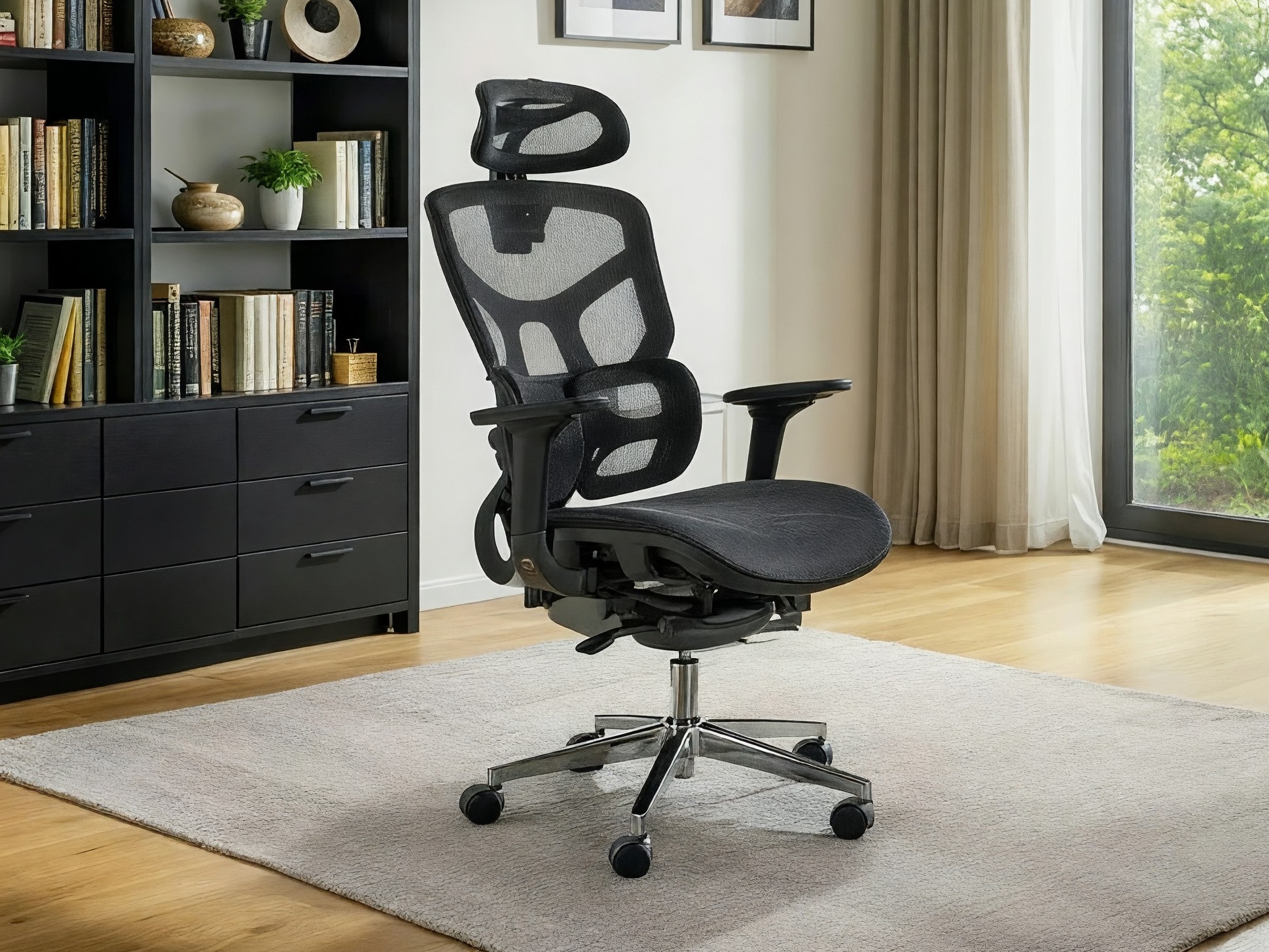 Chaise de bureau Detroit 1038 (Noir)