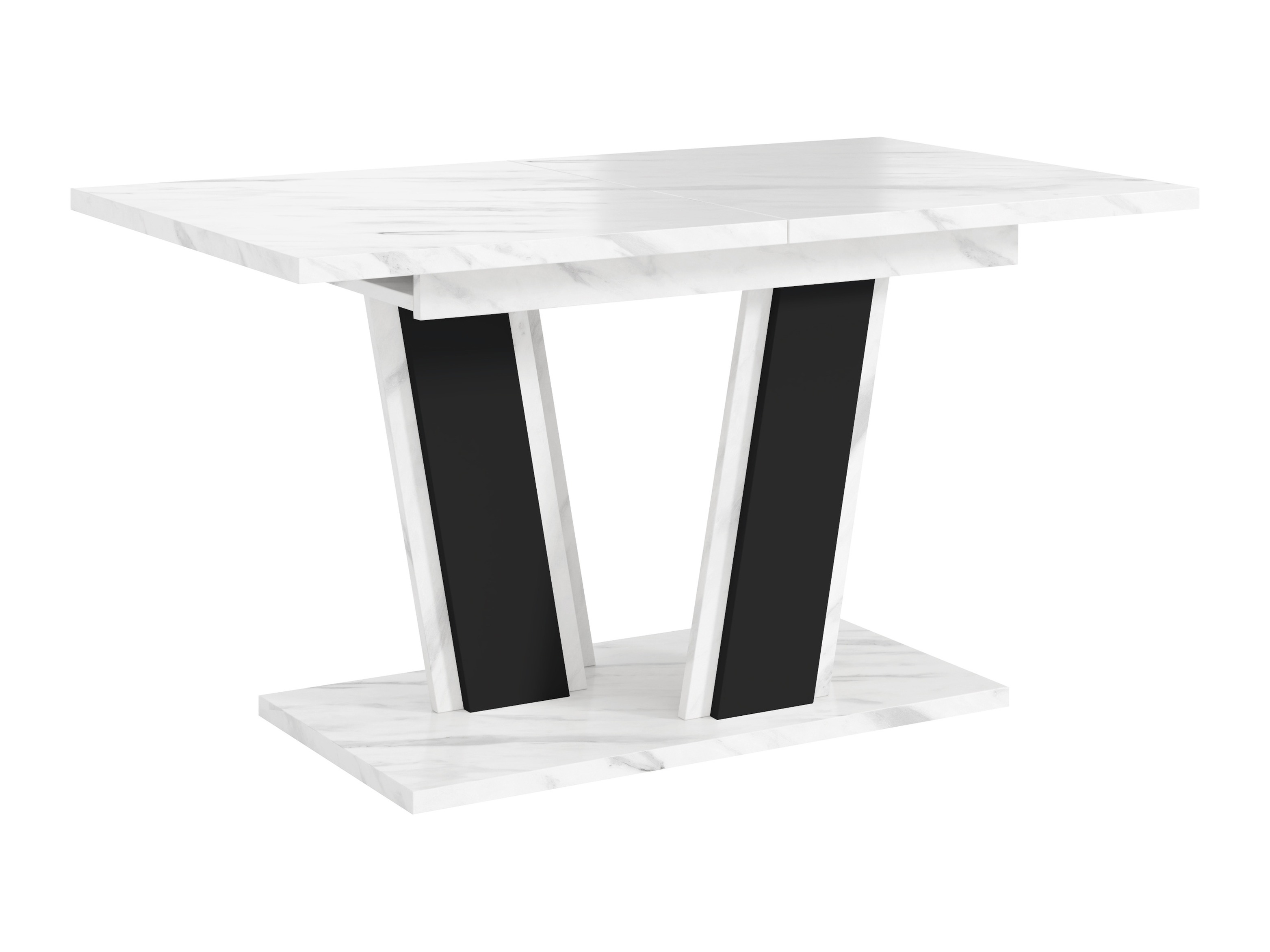 Table Goodyear 139 (Marbre blanc + Noir)