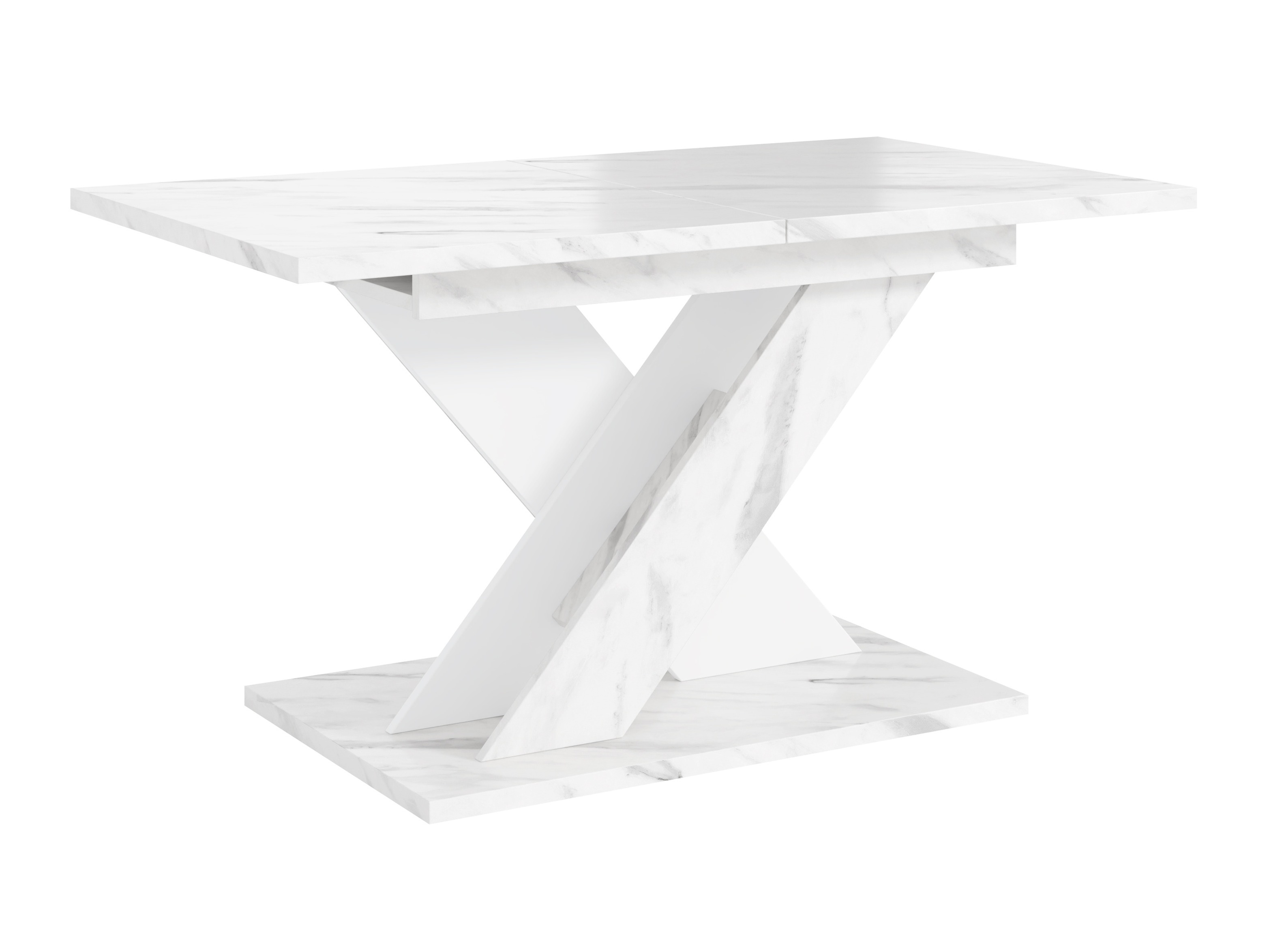 Table Goodyear 141 (Marbre blanc + Blanc)