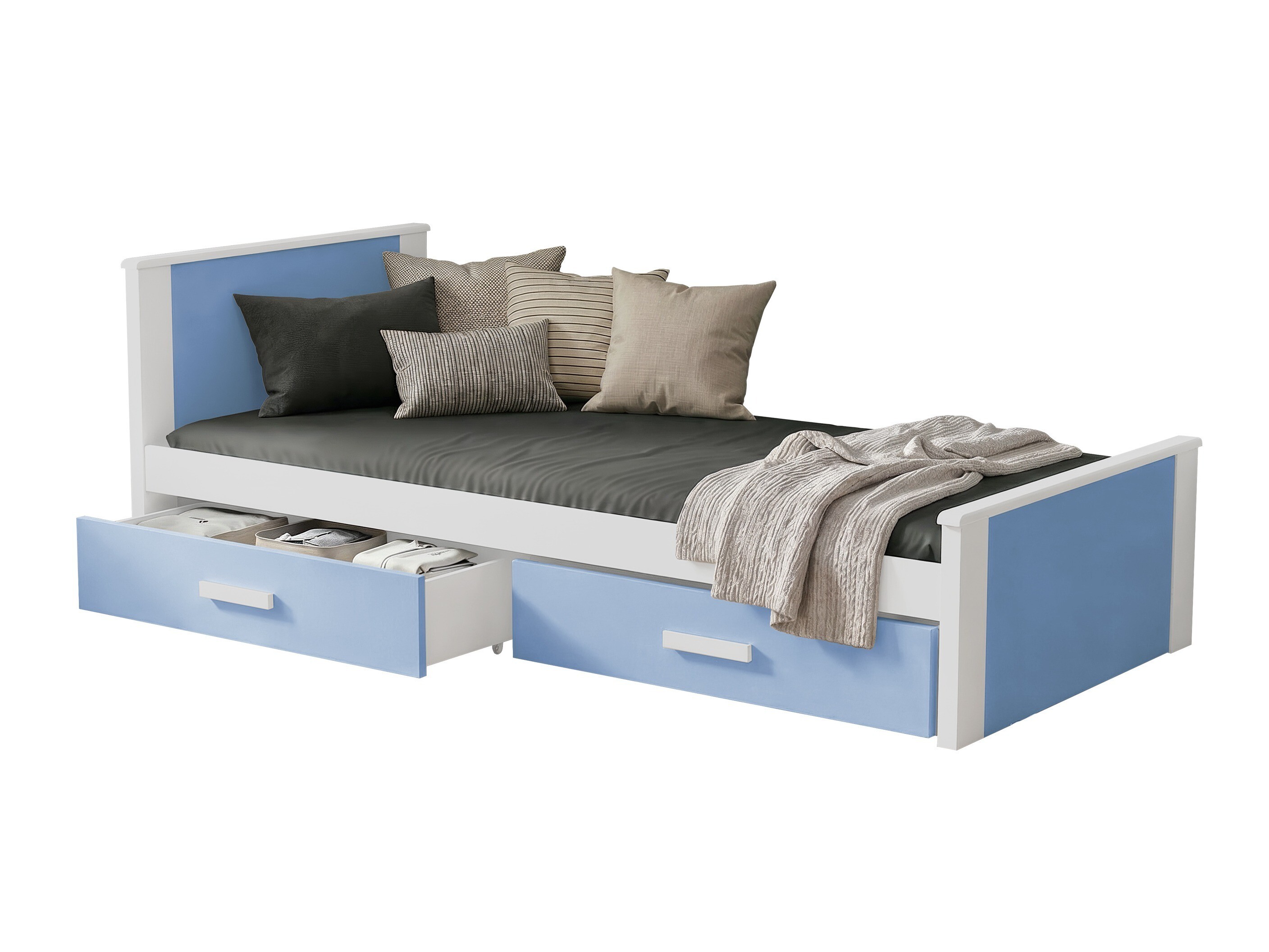 Lit Henderson 116 (Blanc + Bleu)