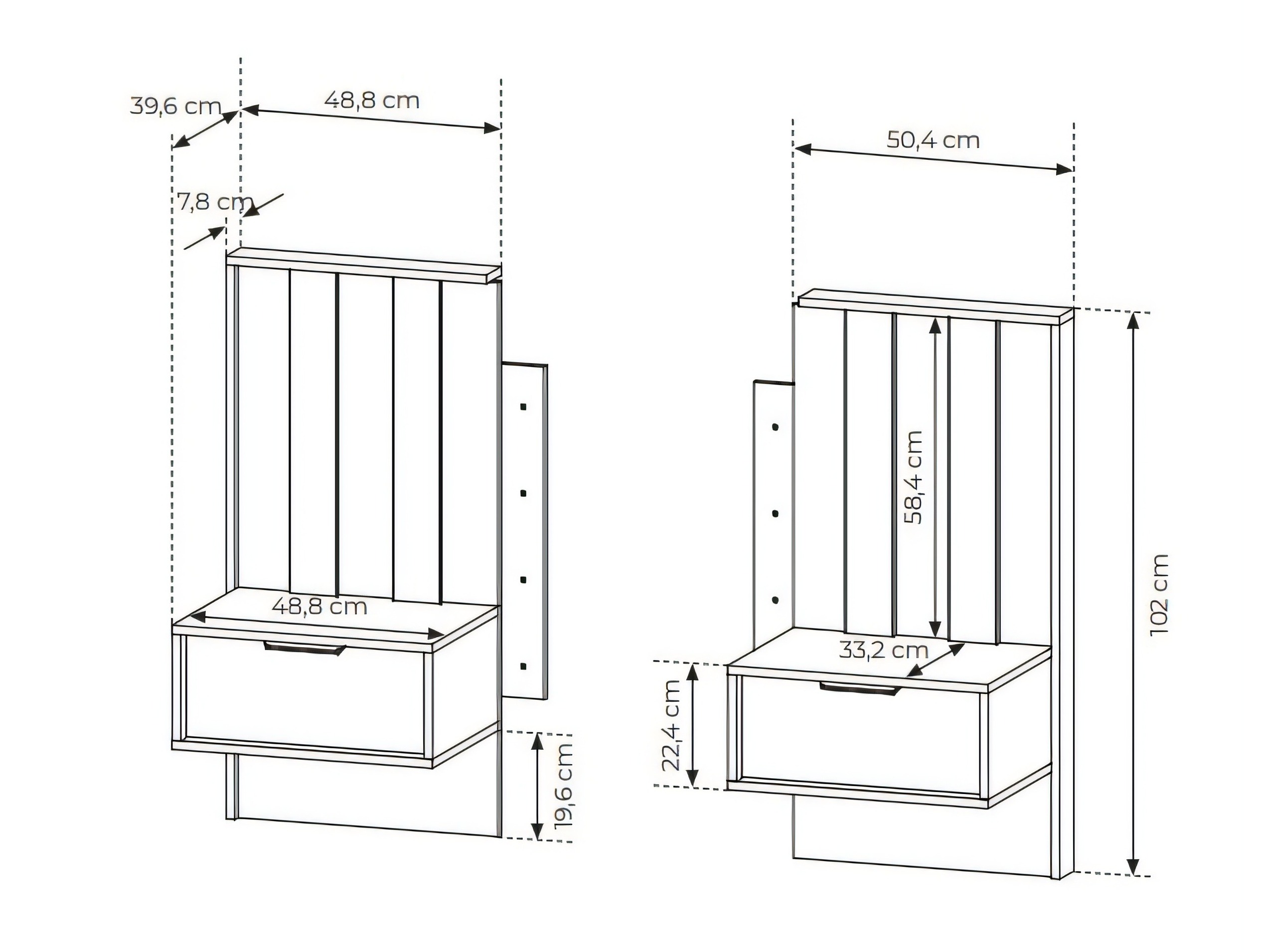 Ensemble de tables de chevet Levseve 107