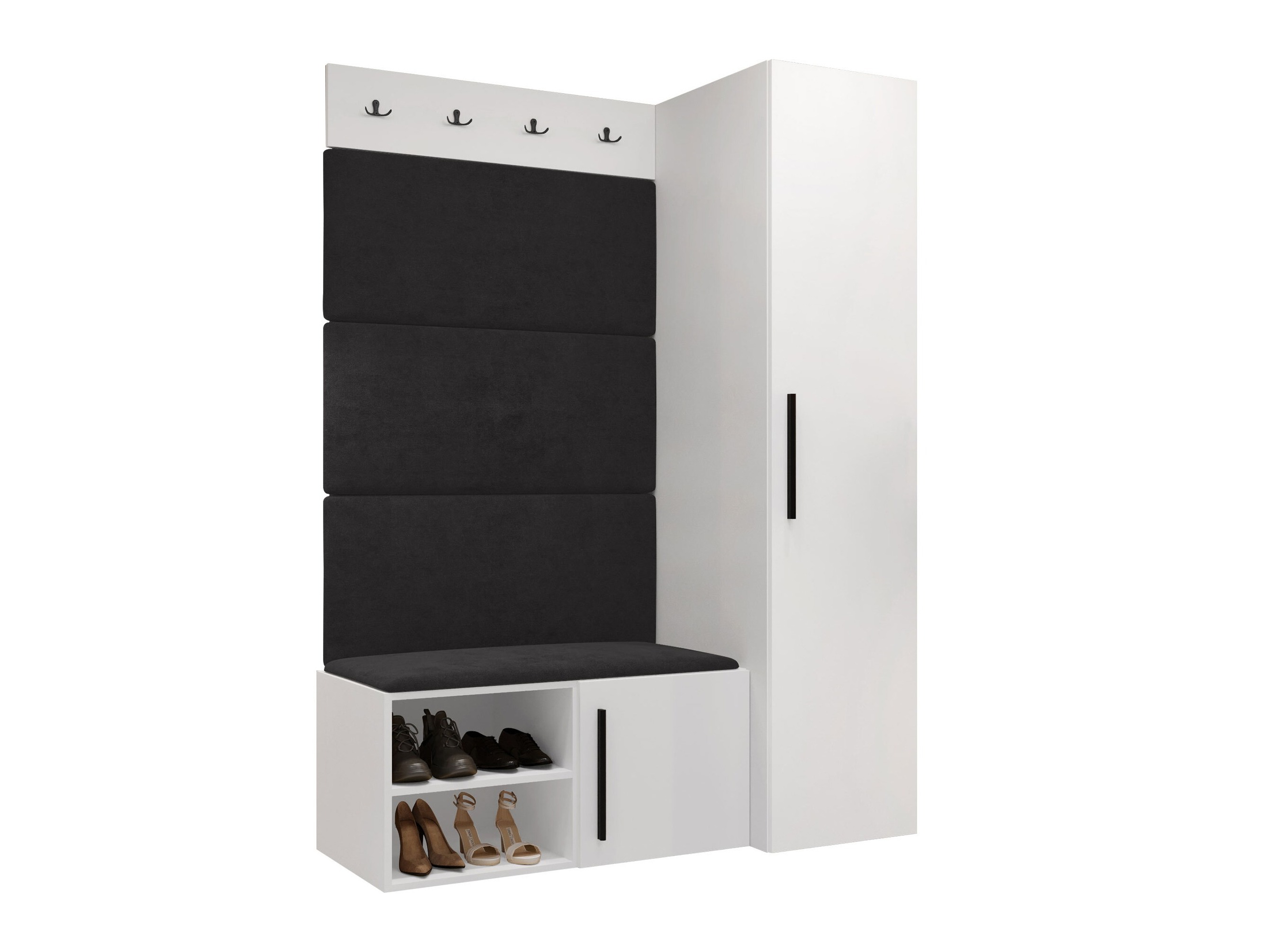 Meuble d'entrée Nitos II (Blanc)