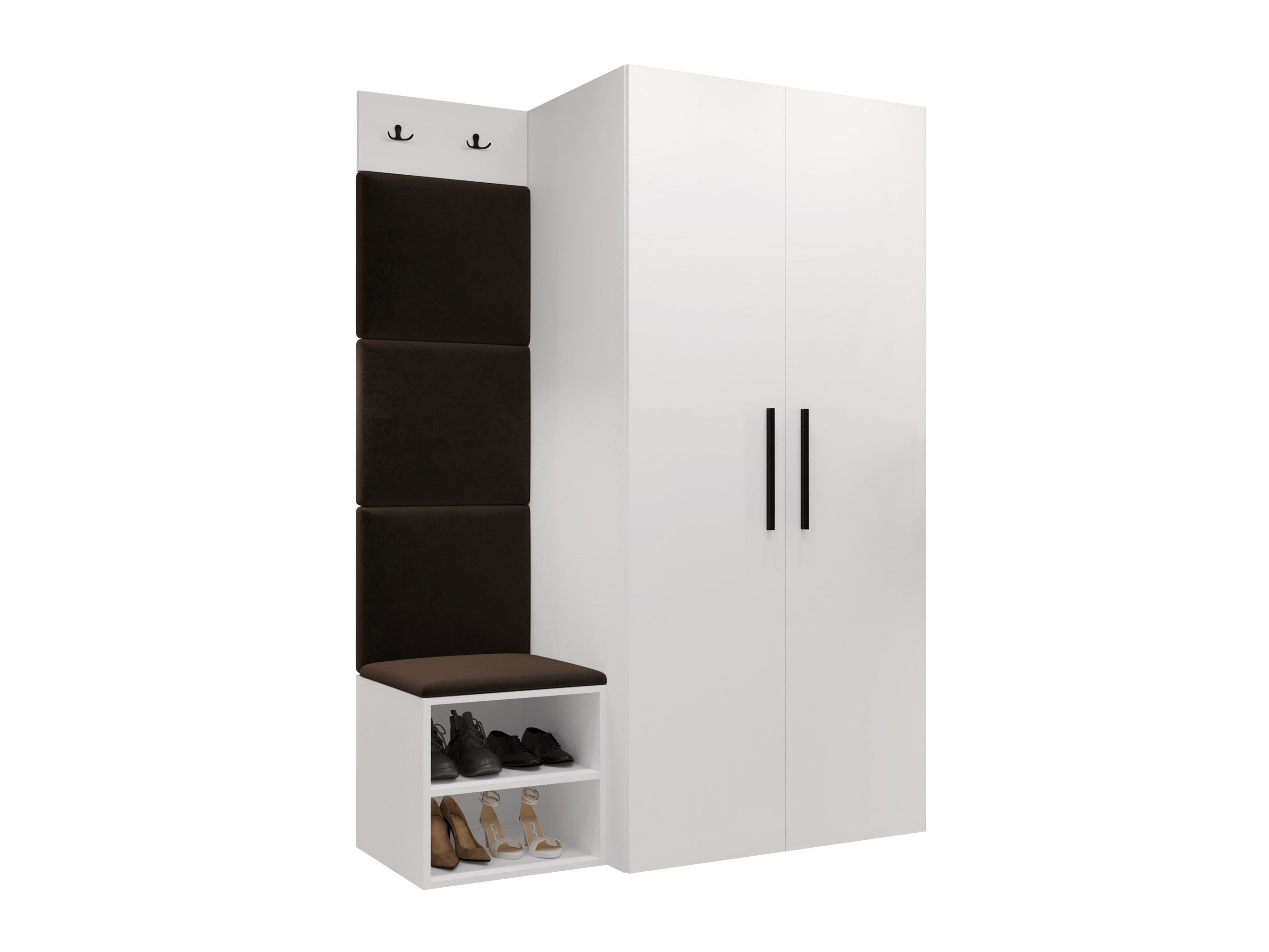 Meuble d'entrée Nitos IV (Blanc)