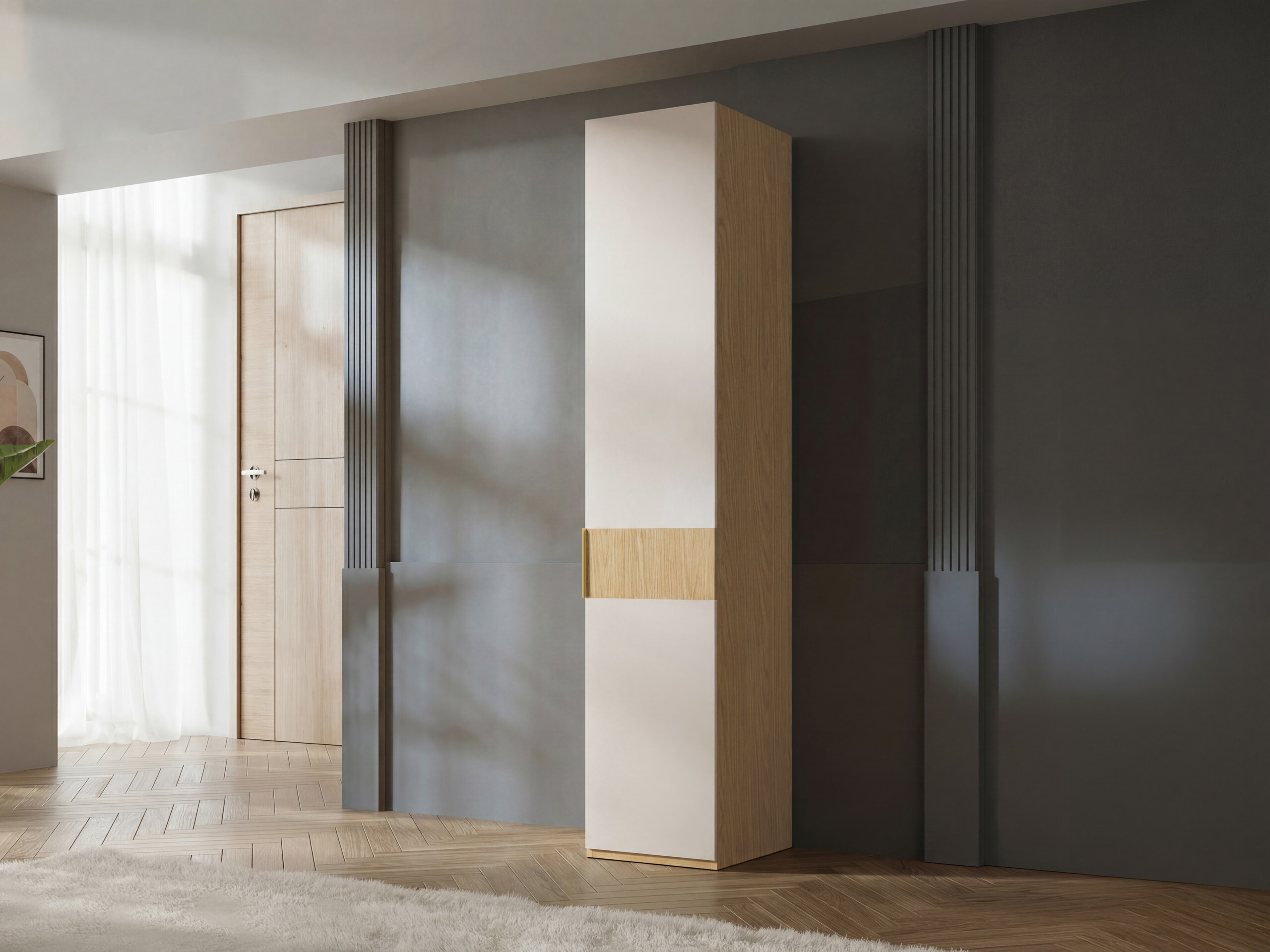 Armoire Toledo 141 (Chêne + Beige)