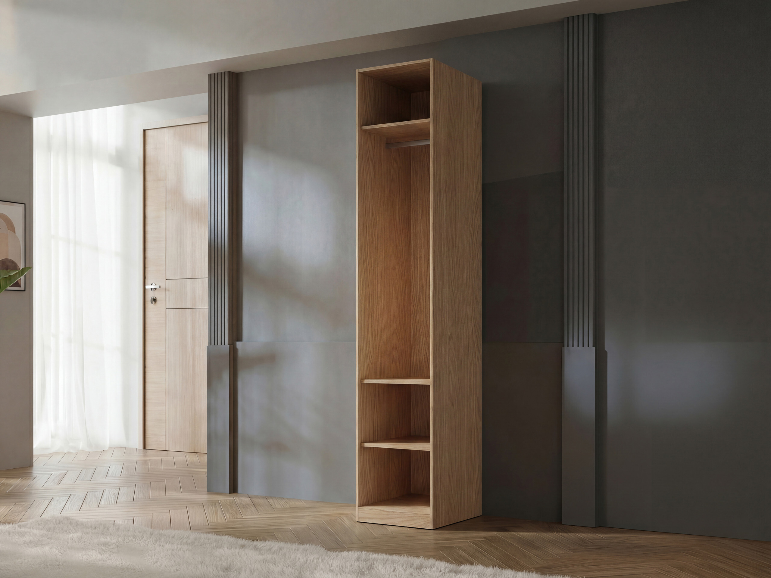 Armoire Toledo 141 (Chêne + Beige)