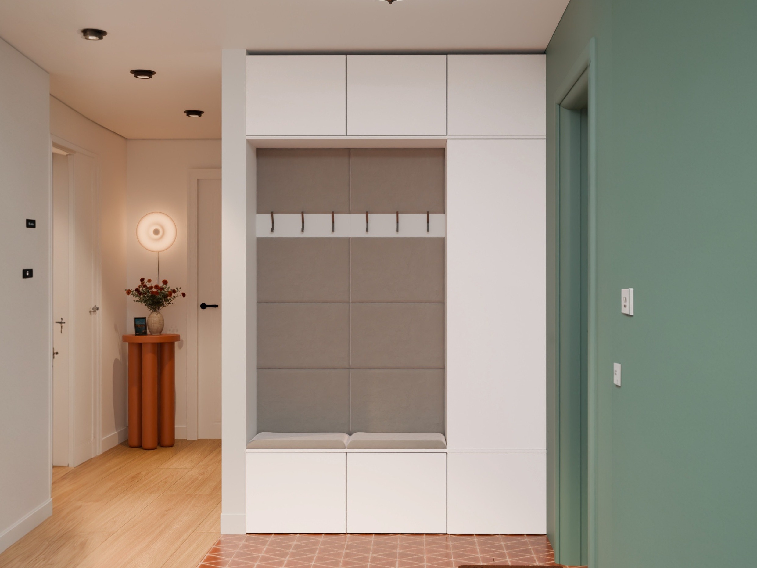 Meuble d'entrée Domtori 112 (Blanc)