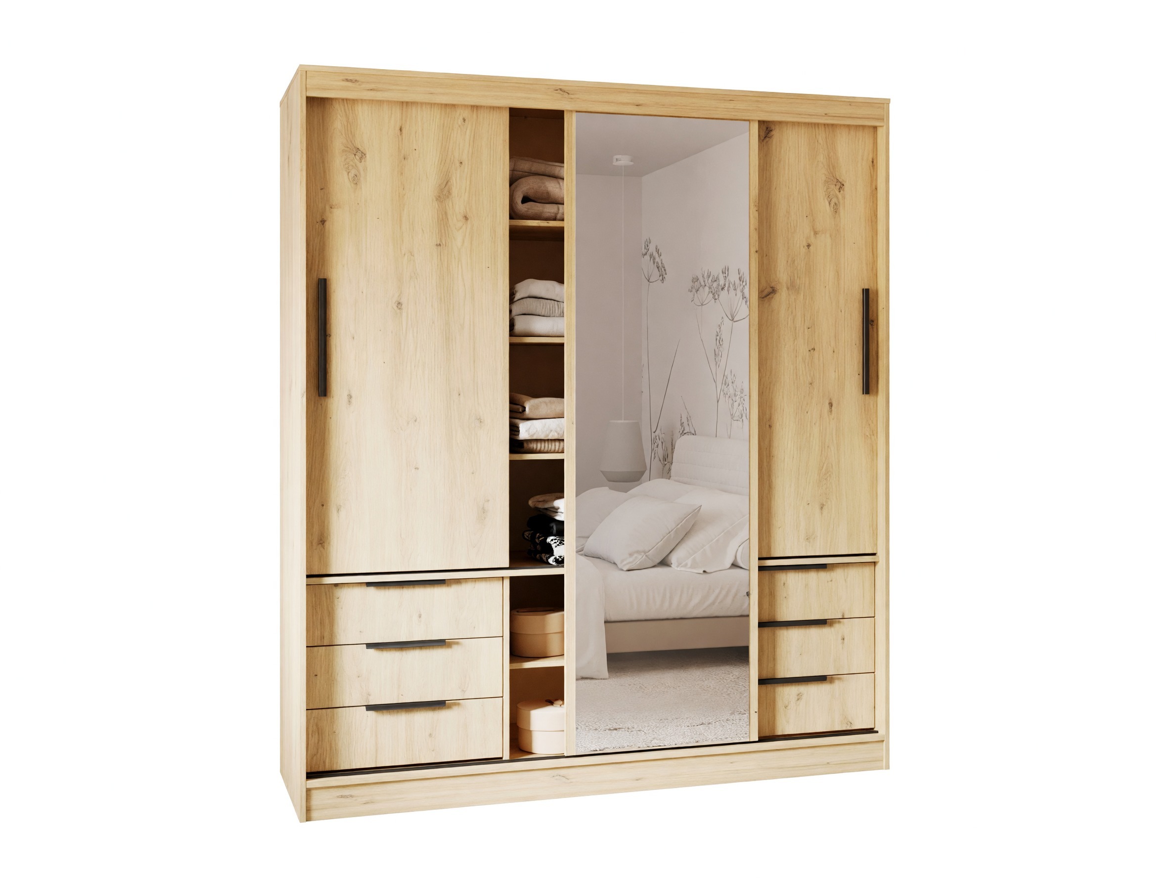 Armoire Fresno 184 (Chêne Artisan)