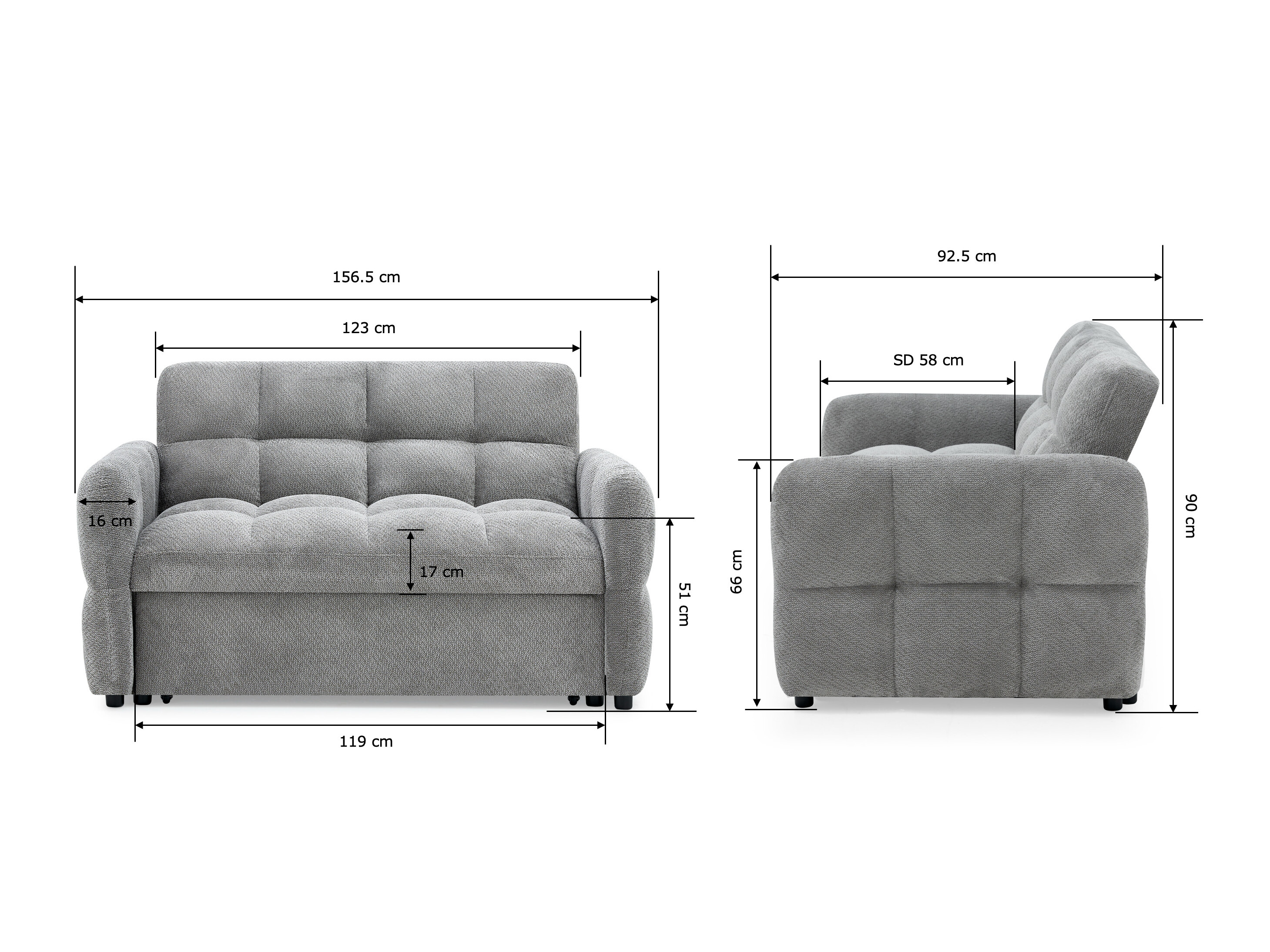 Canapé convertible Comfivo Moditas (Egon 11)