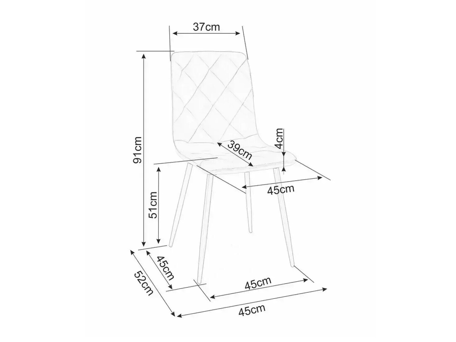 Chaise Detroit 1045 (Brego 34)