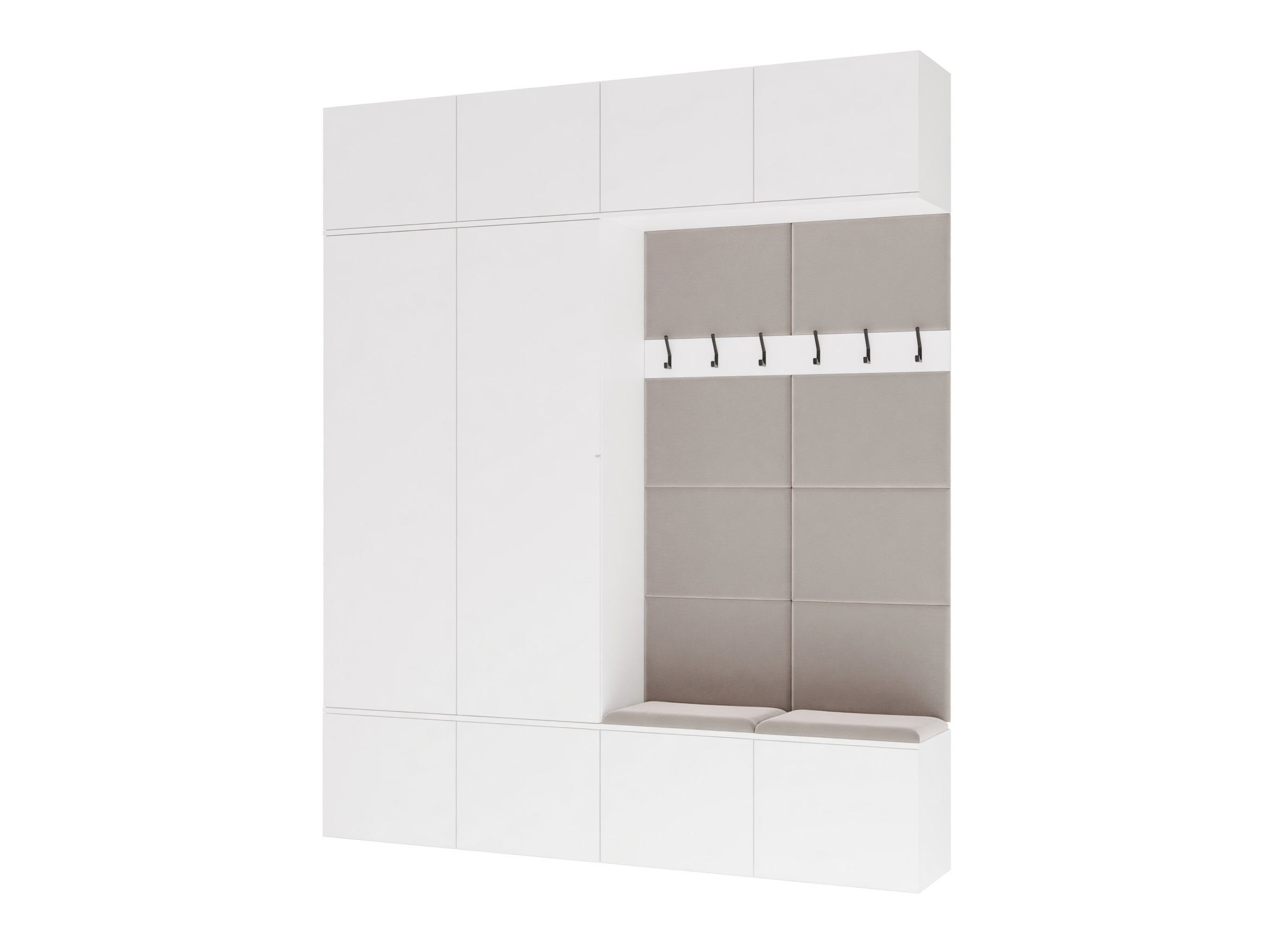 Ensemble de meubles d’entrée Domtori 114 (Blanc)