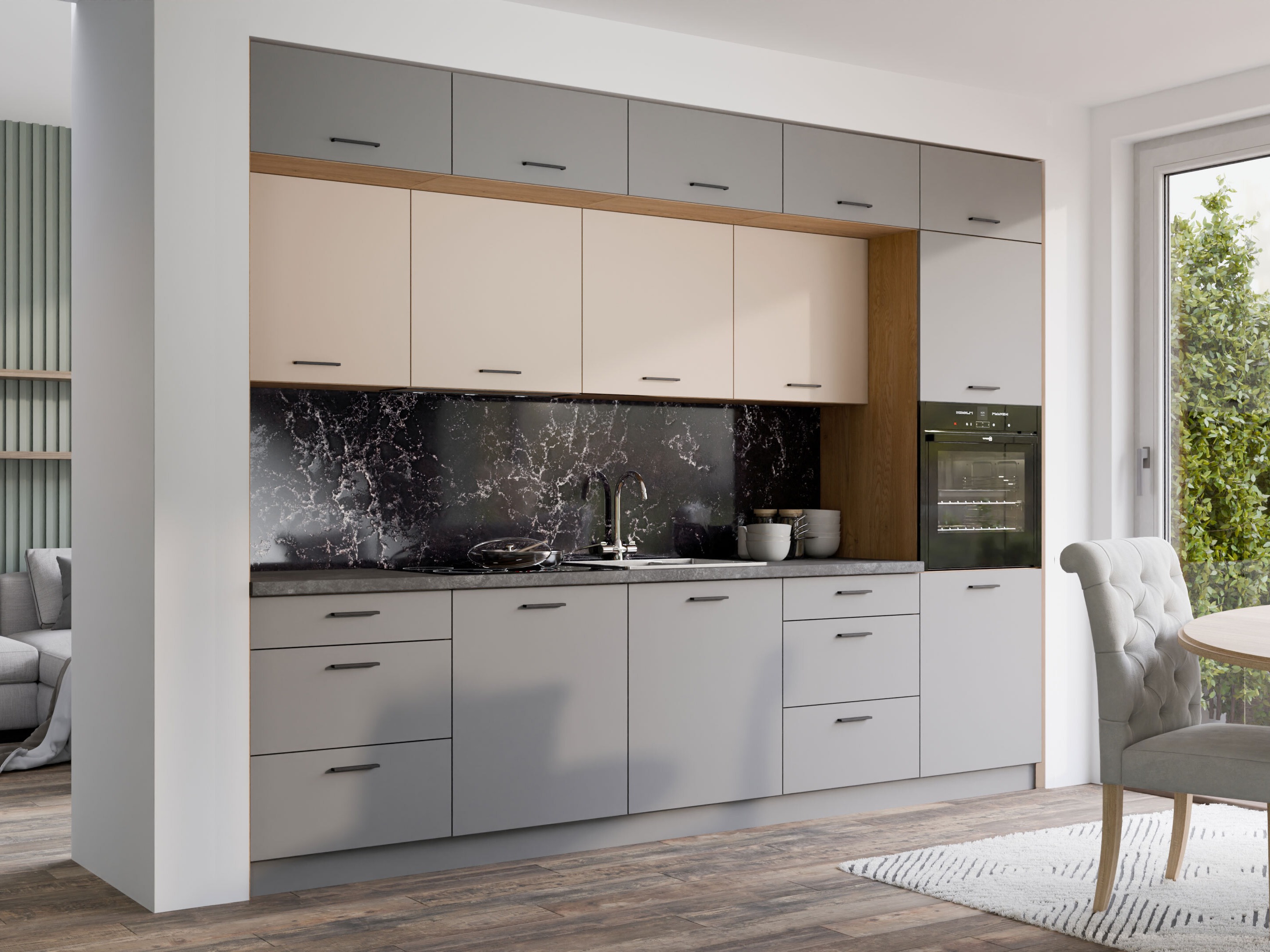Cuisine complète modulaire Ati Cashmere Grey 100