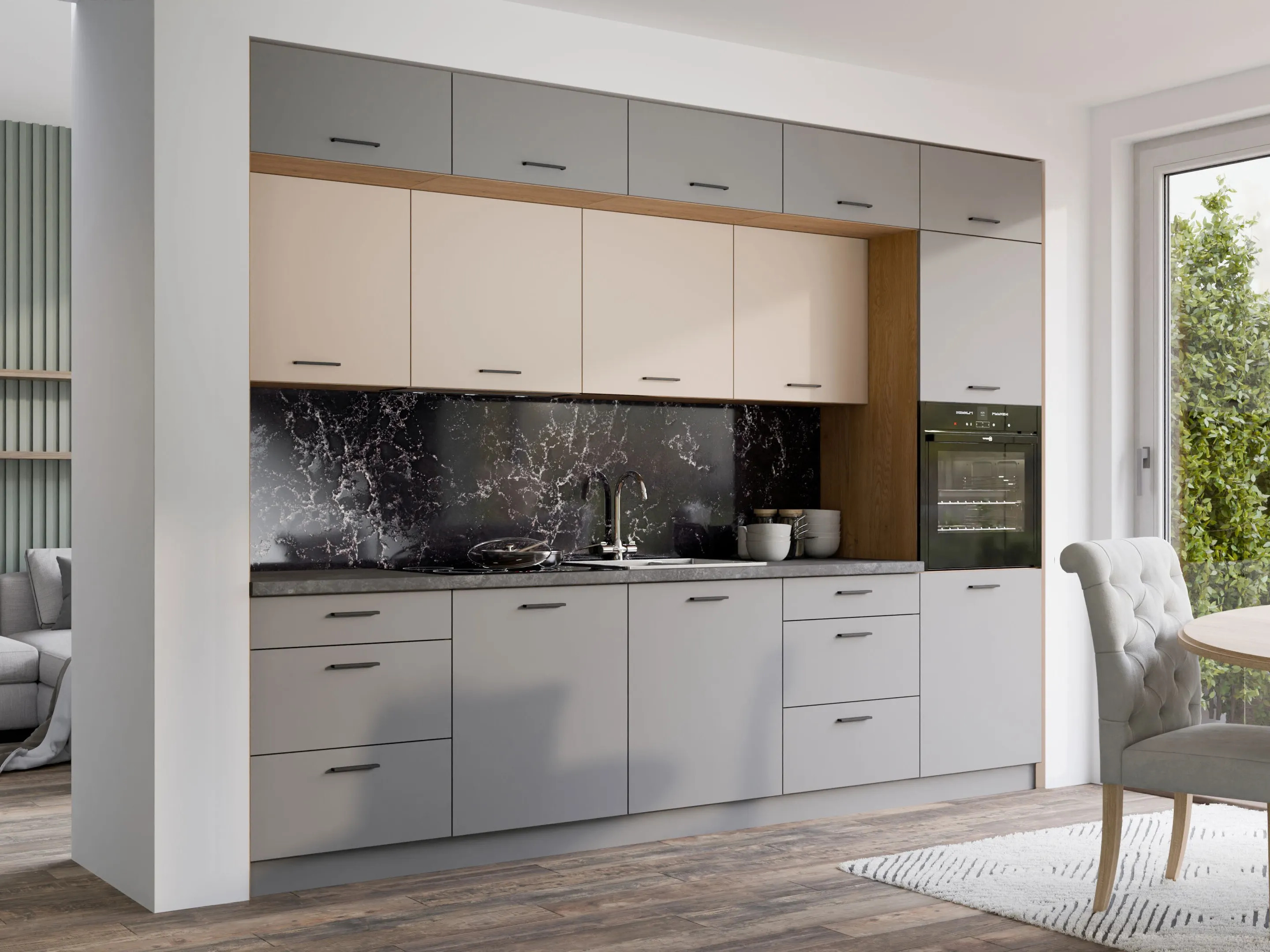 Cuisine complète modulaire Ati Cashmere Grey 100