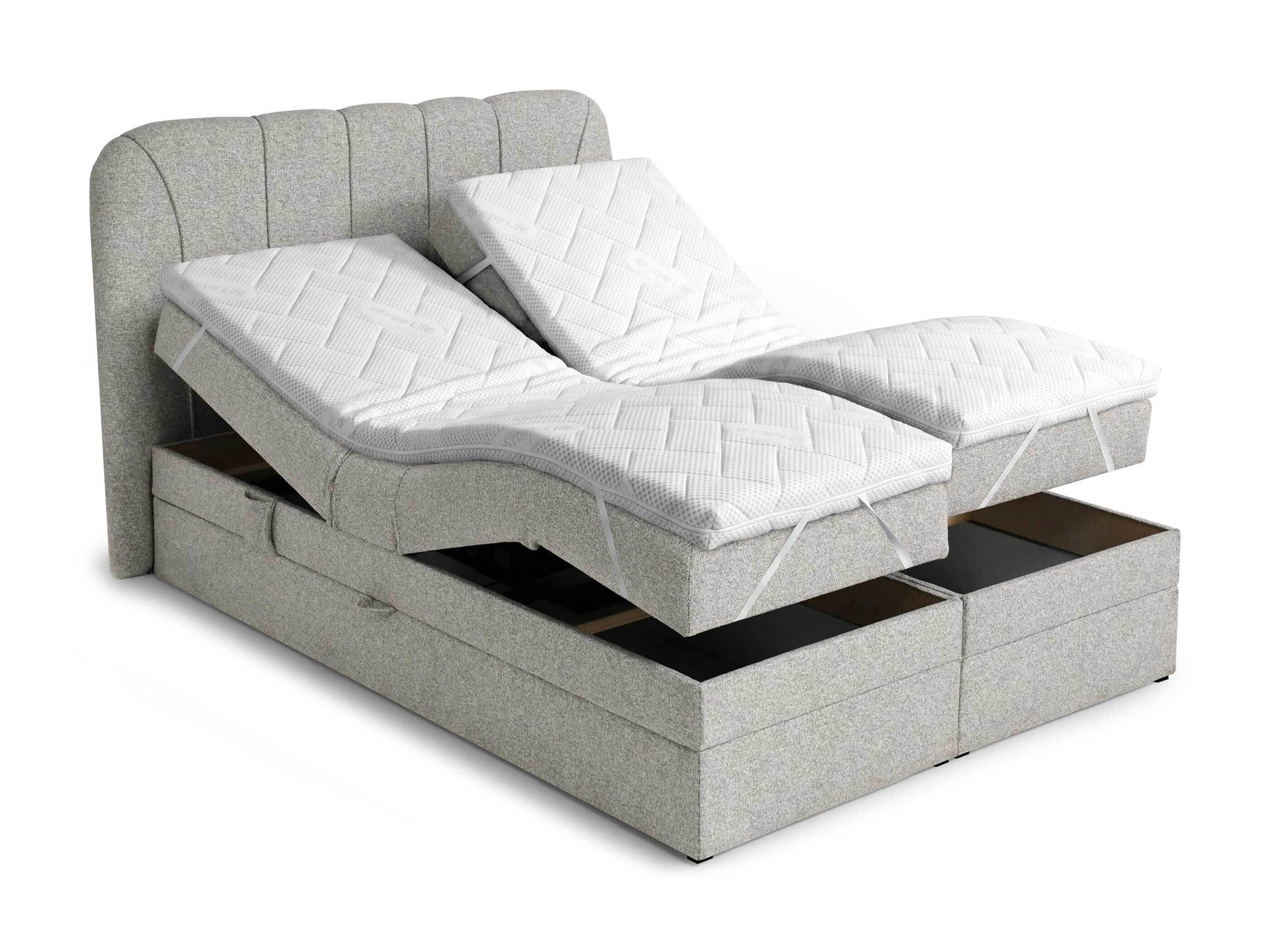 Lit boxspring Norman 127 (Gris)