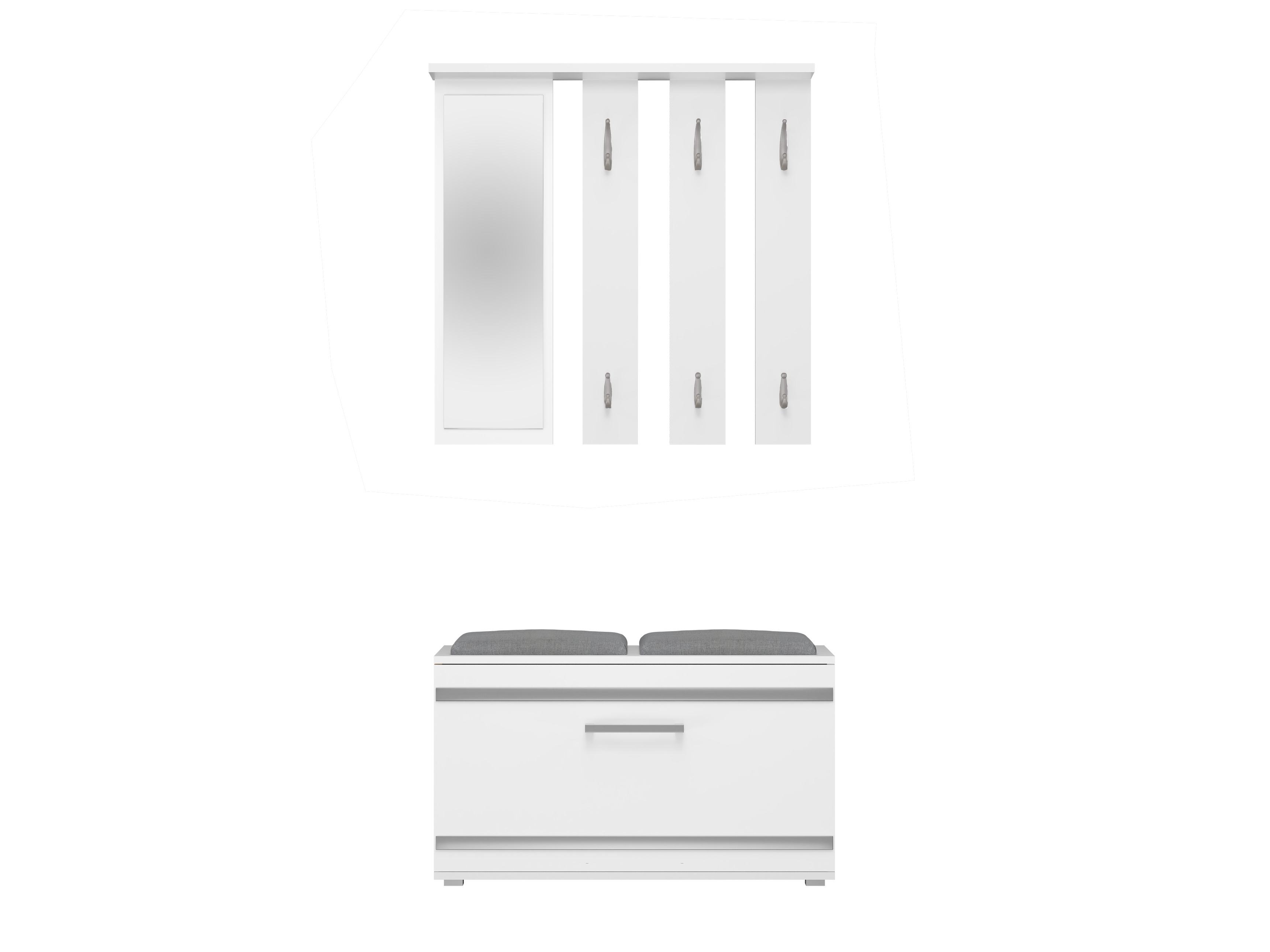 Meuble d'entrée Mandeville 396 (Blanc)