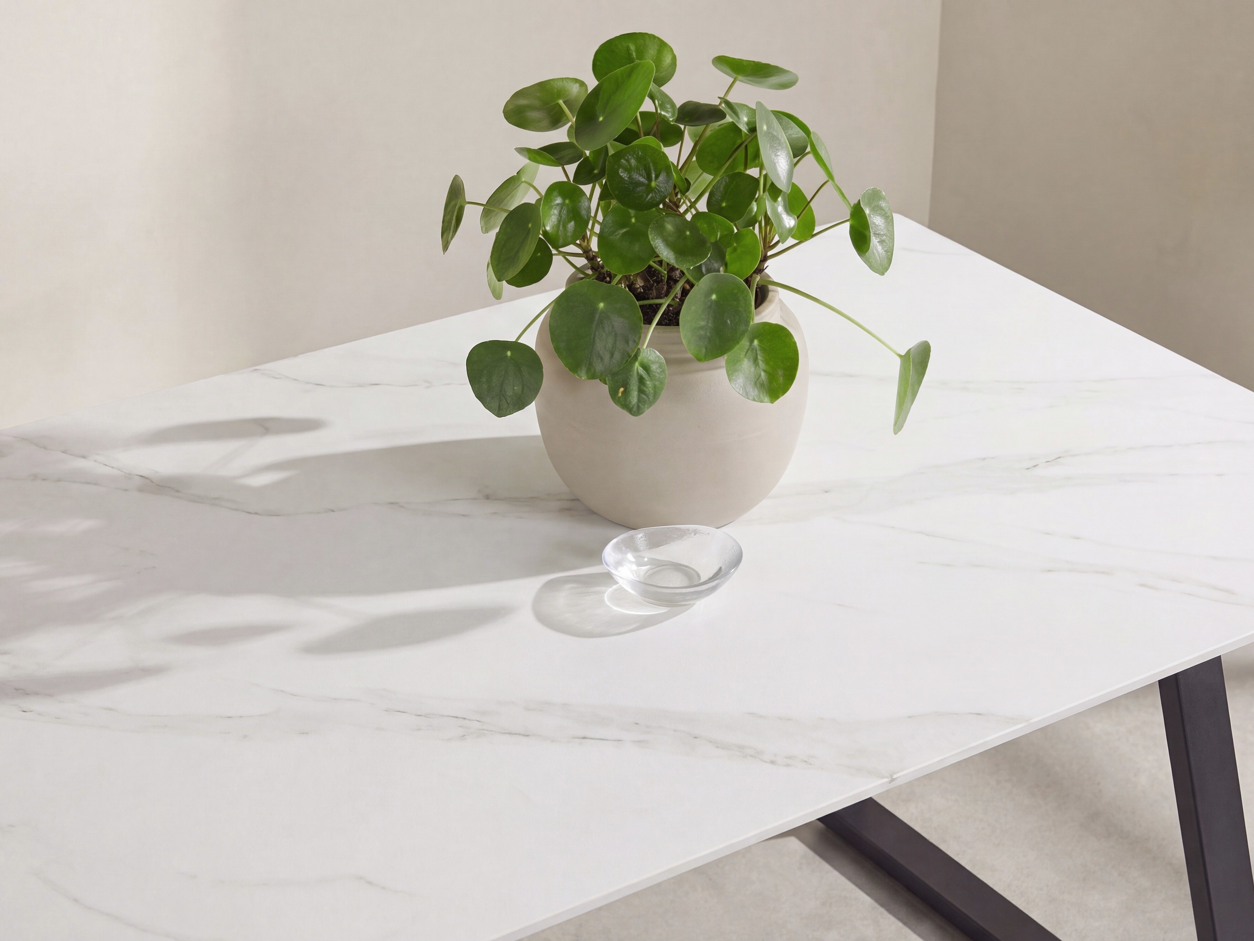 Table Dallas 5355 (Marbre blanc + Noir)