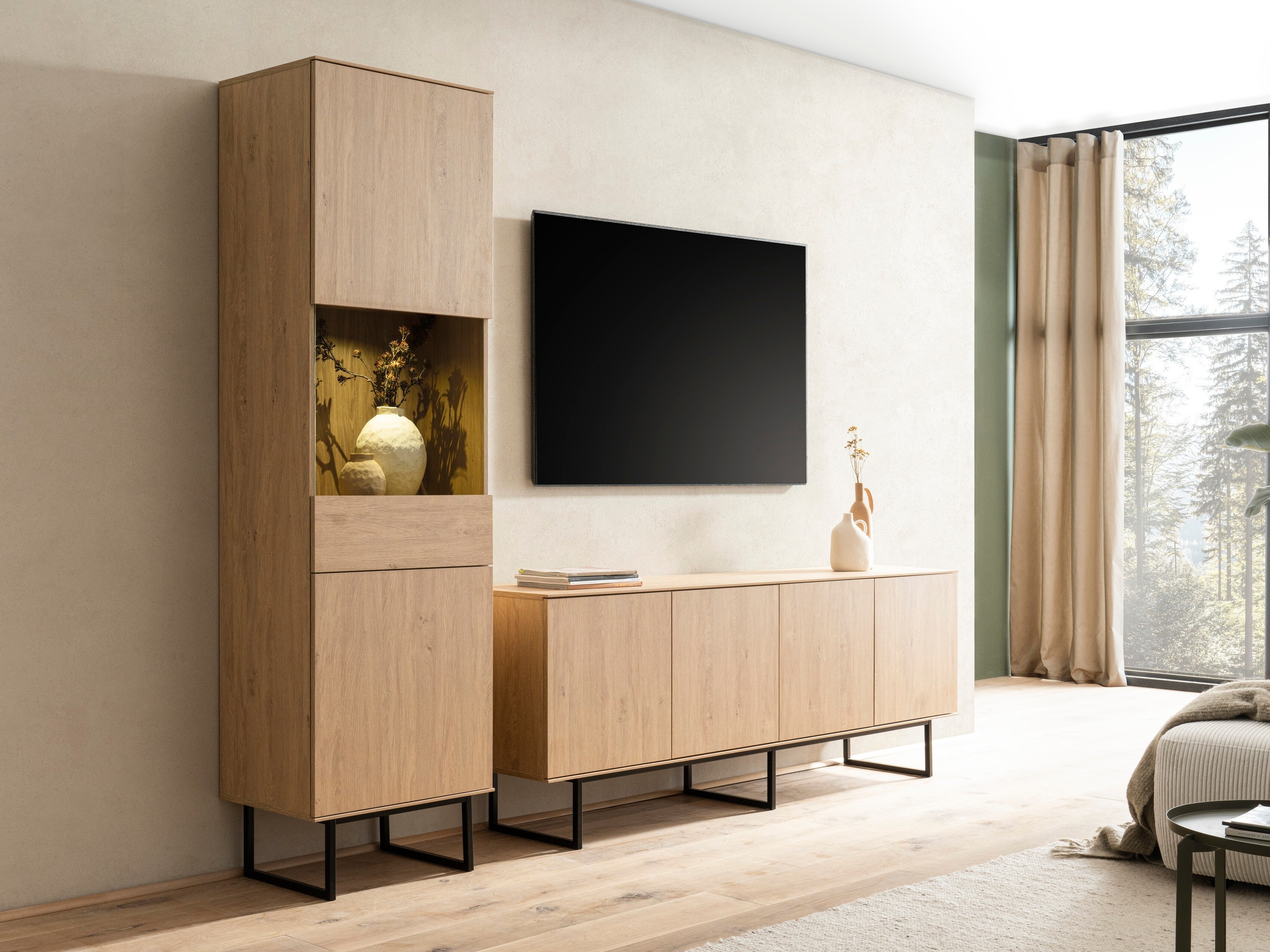 Ensemble de salon Bentesa 120 (Chêne)