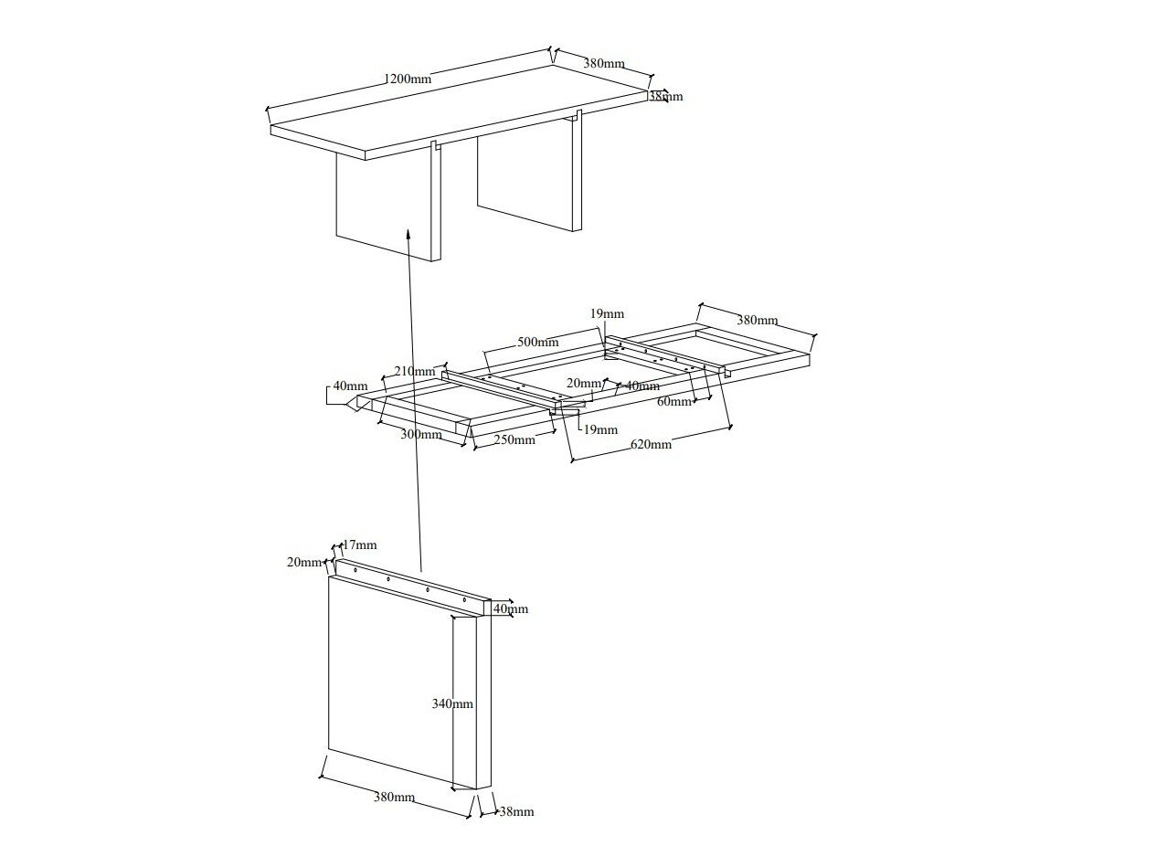 Table basse Dallas 5351 (Noir)