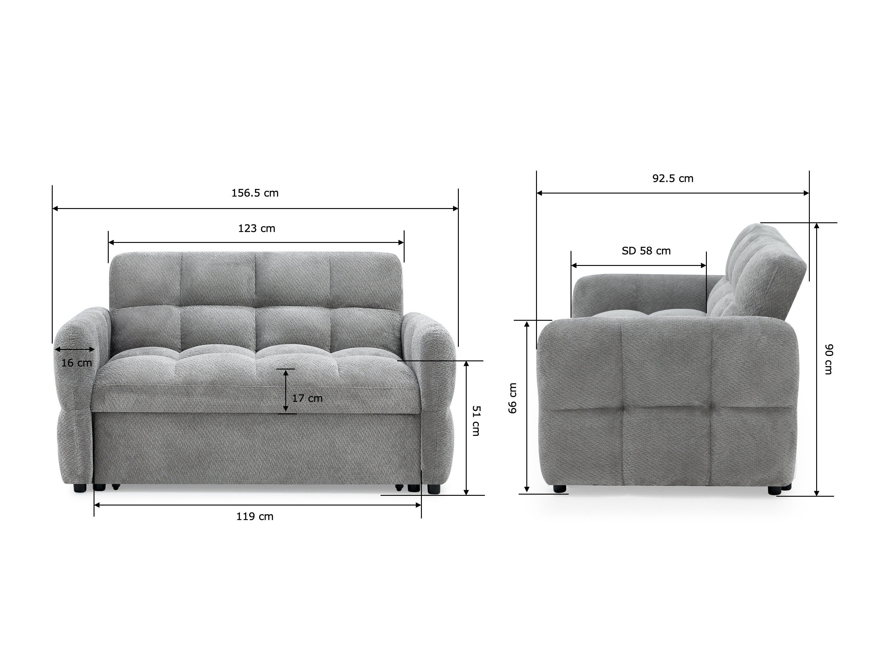 Canapé convertible Comfivo Moditas (Egon 48)