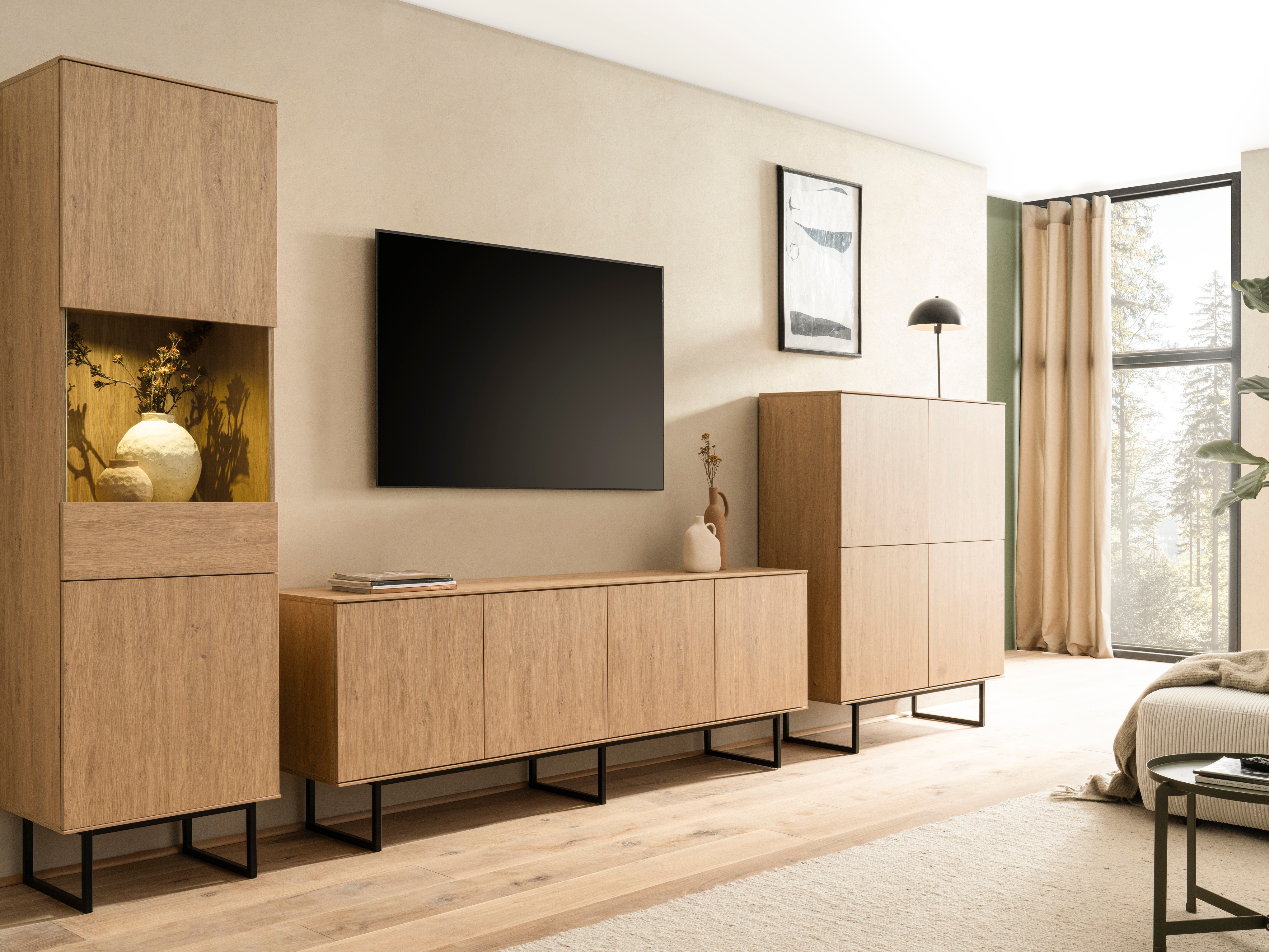 Meuble TV Bentesa 114 (Chêne)