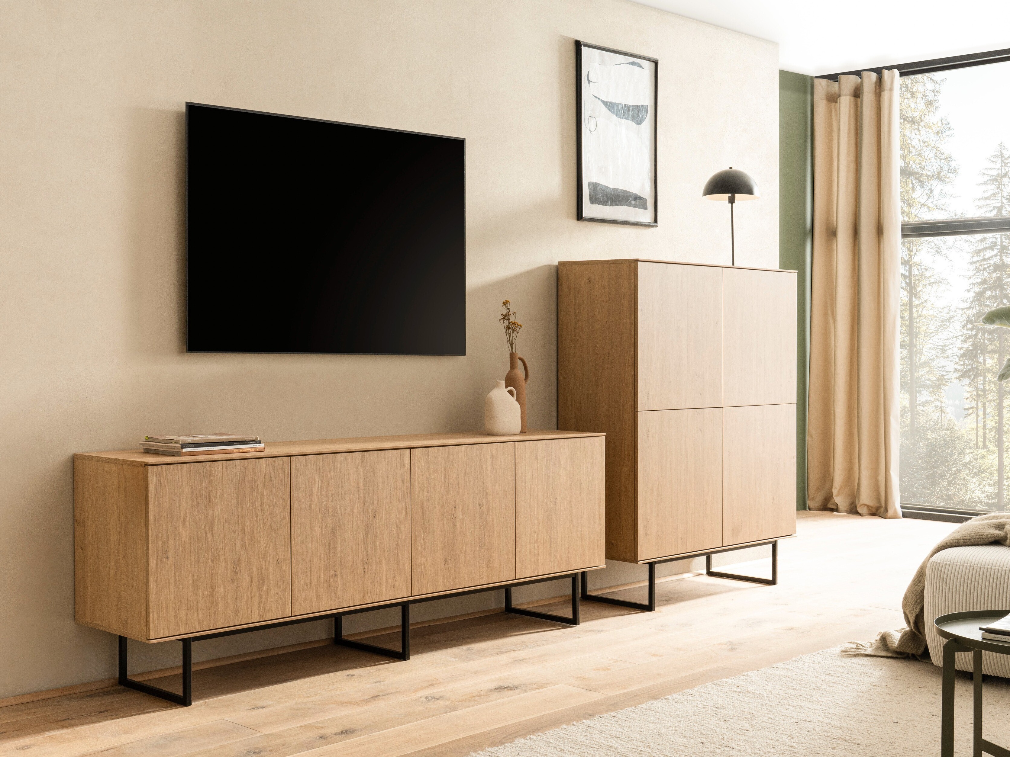 Meuble TV Bentesa 114 (Chêne)