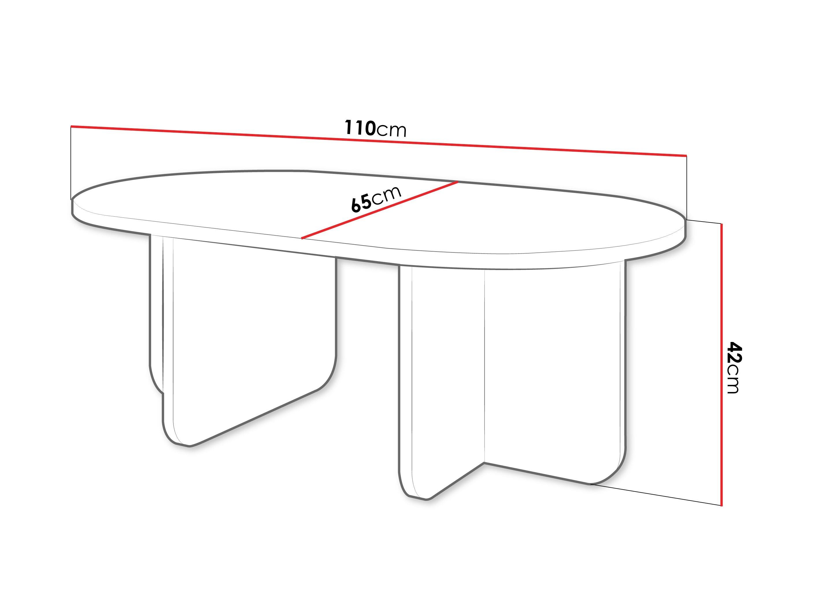 Table basse Comfivo Humar (Beige)