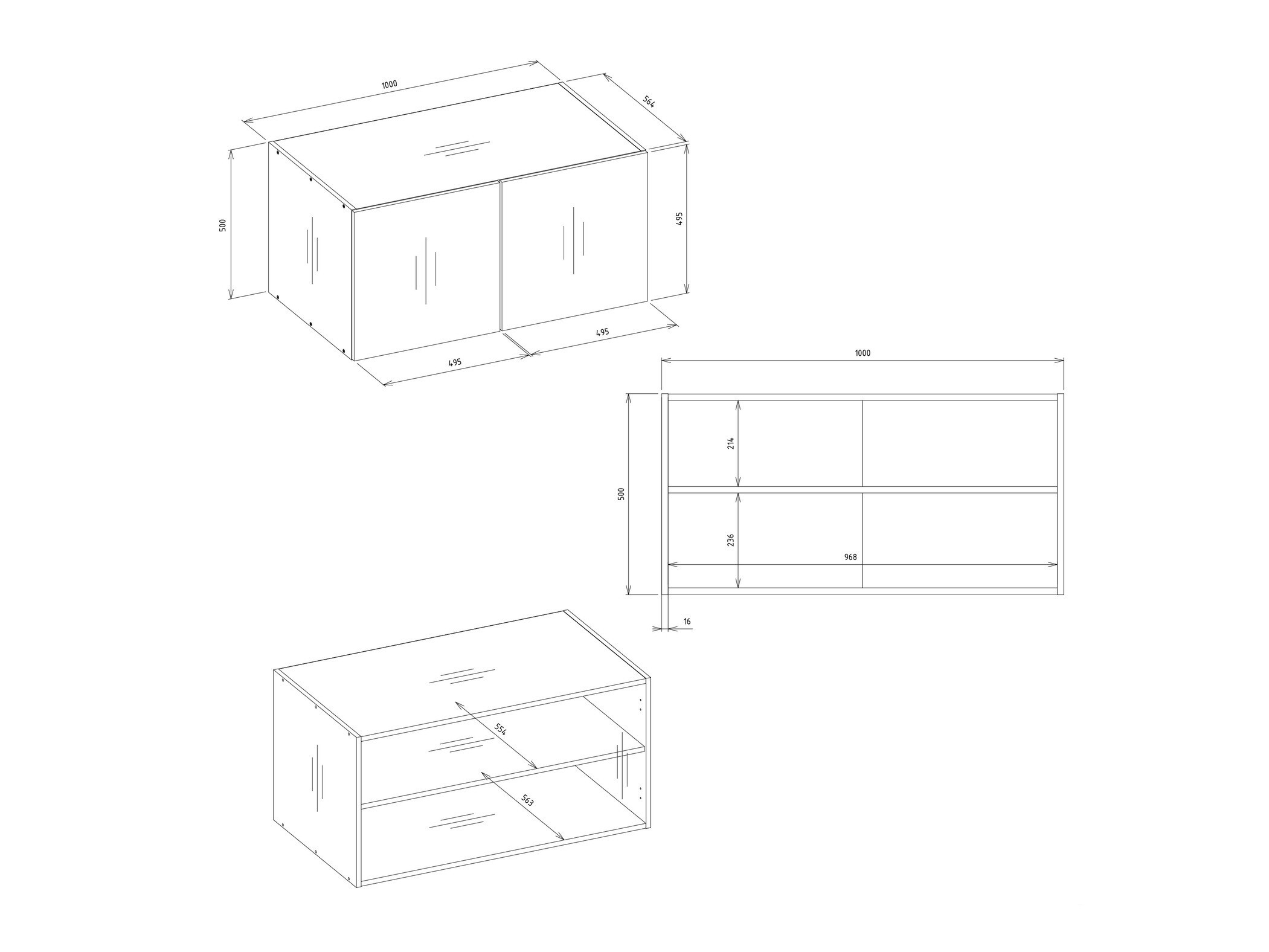 Armoire Mandeville 400 (Cachemire + Doré)
