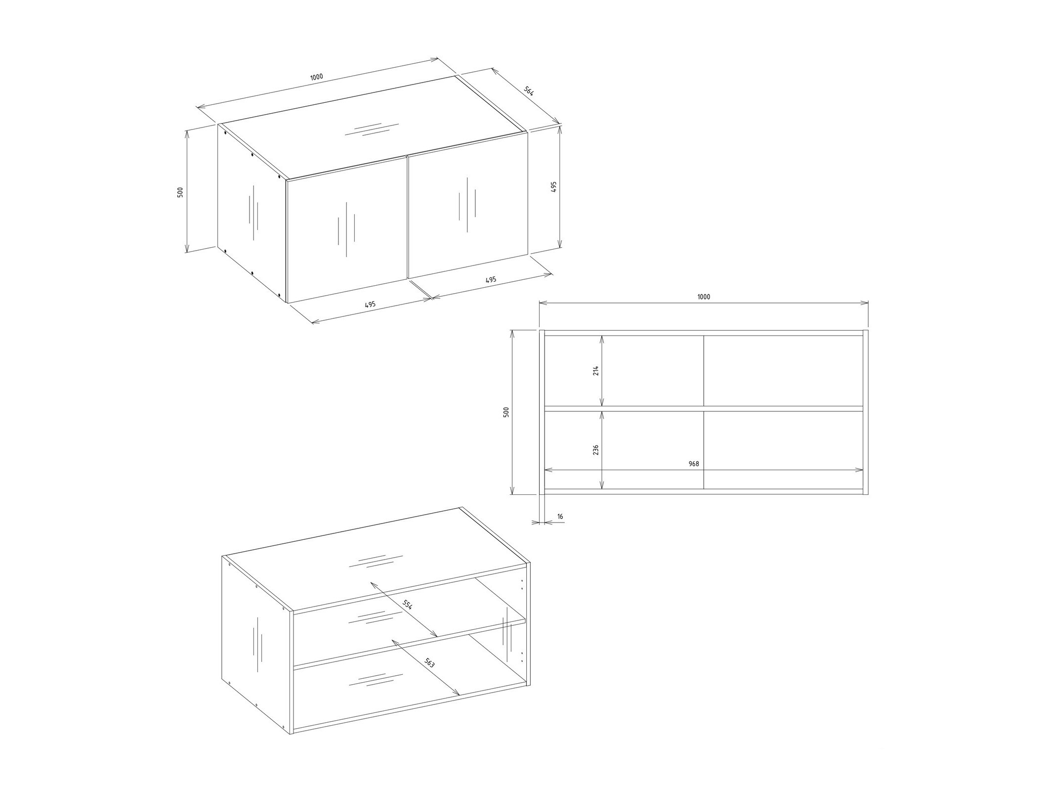 Armoire Mandeville 400 (Noir)