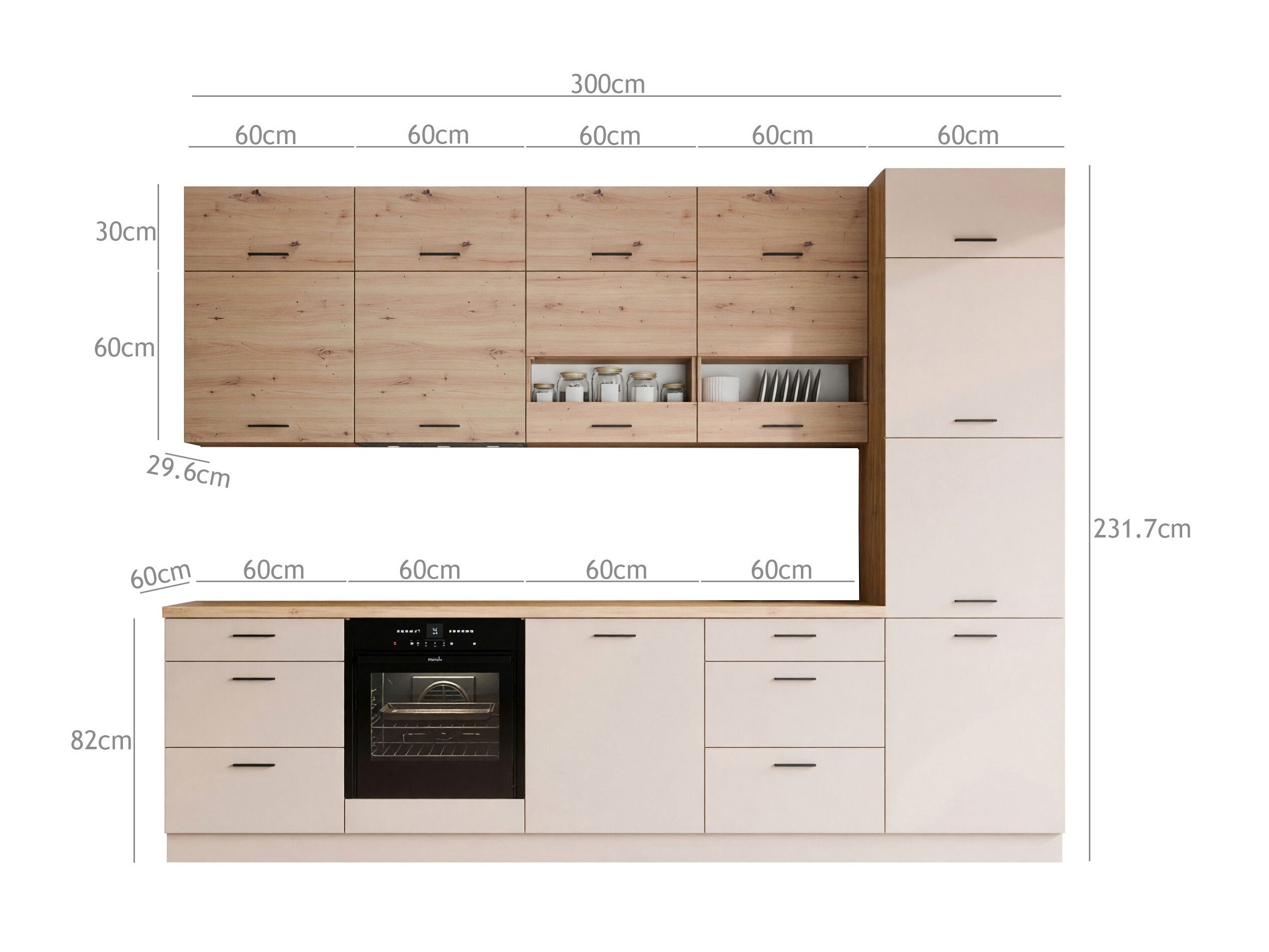 Cuisine complète modulaire Ati Cashmere Artisan 100