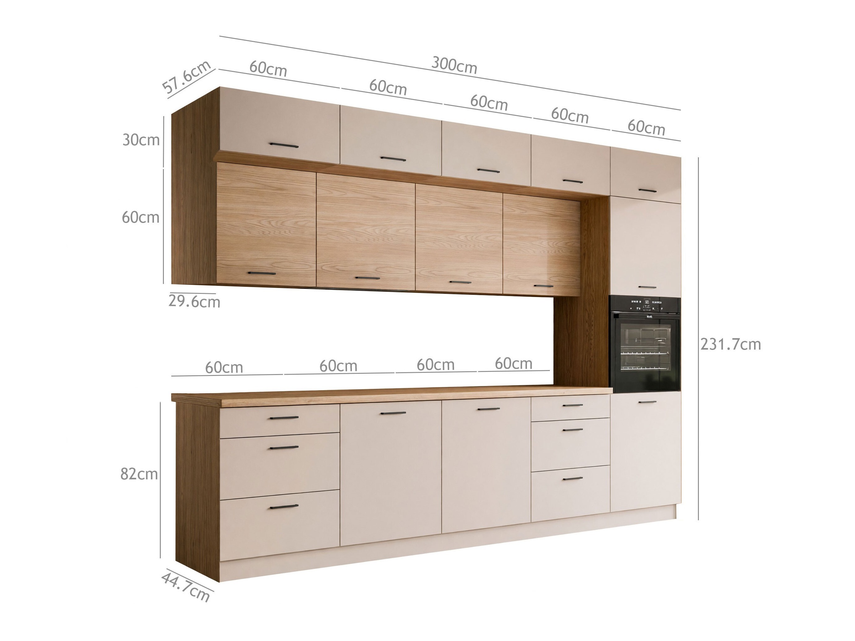 Cuisine complète modulaire Ati Cashmere Torro 100