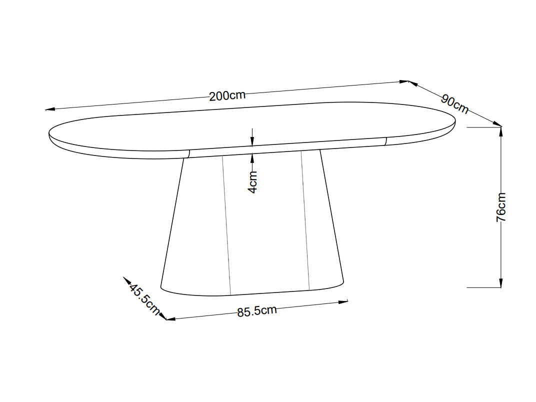 Table Dallas 5364 (Bois sombre)