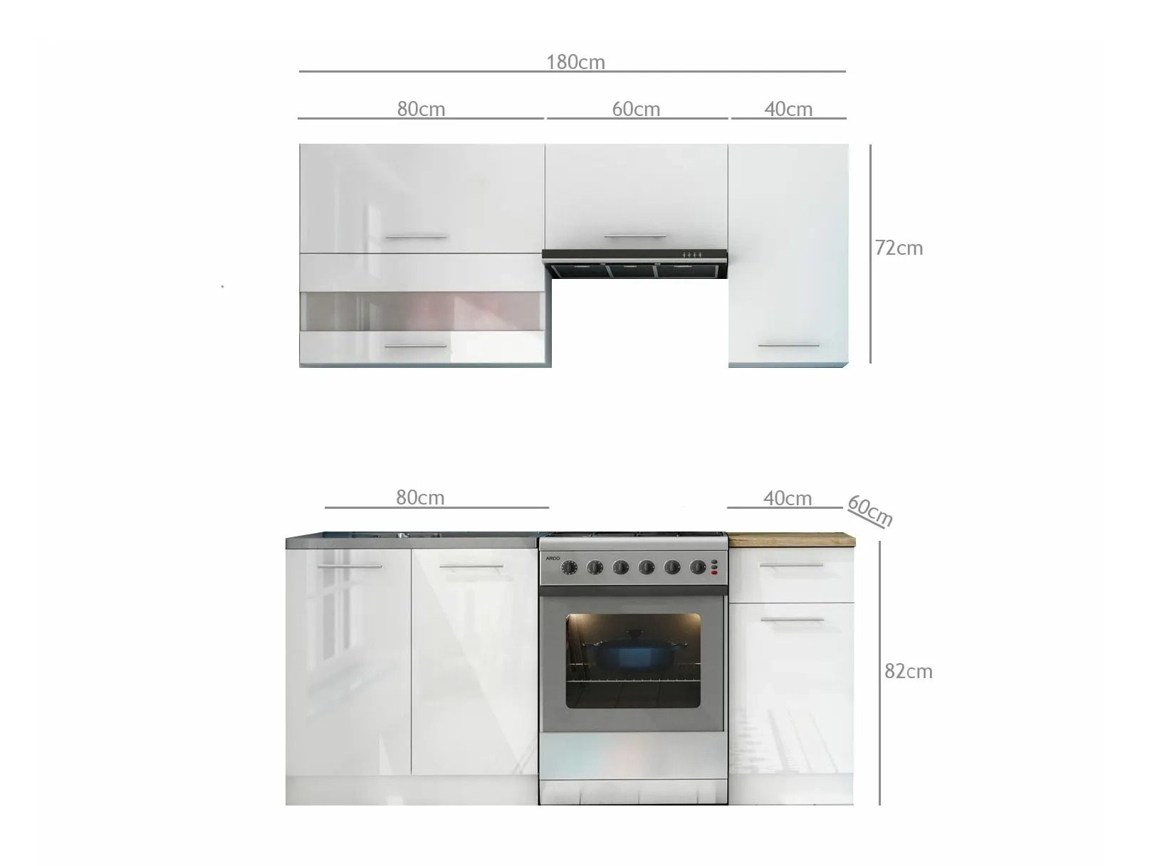 Cuisine complète modulaire Tiffa White 113