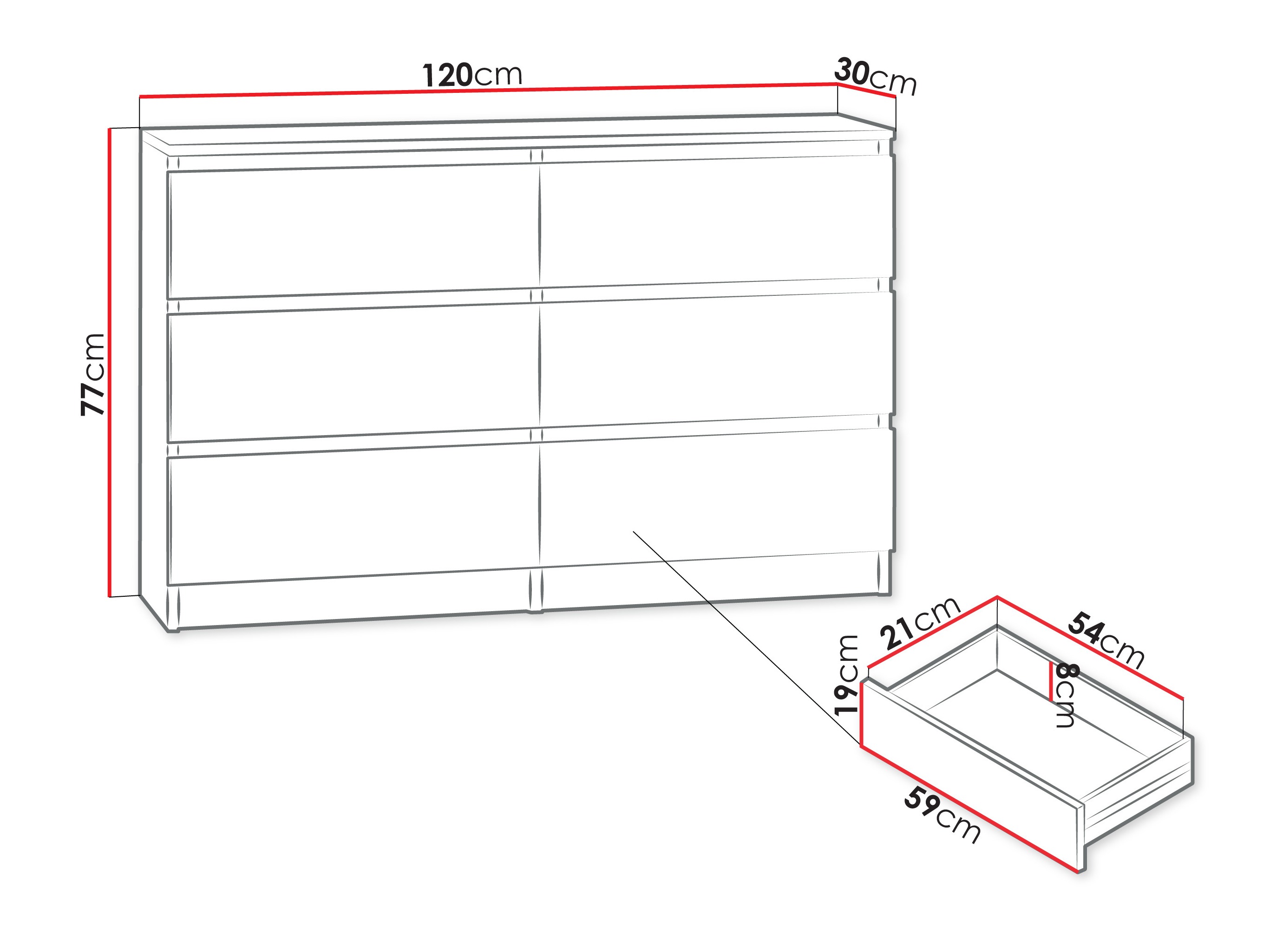 Commode Comfivo Structor V (Blanc)