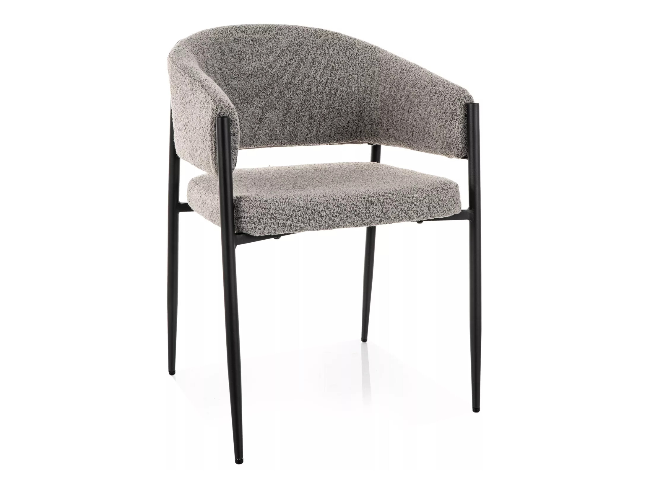 Chaise Detroit 1053 (Gris + Mat Noir)