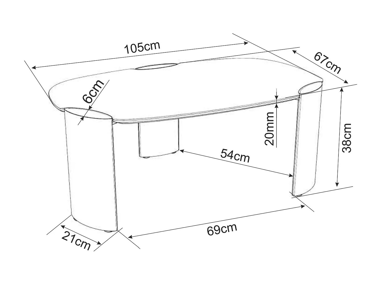 Table basse Detroit 1054