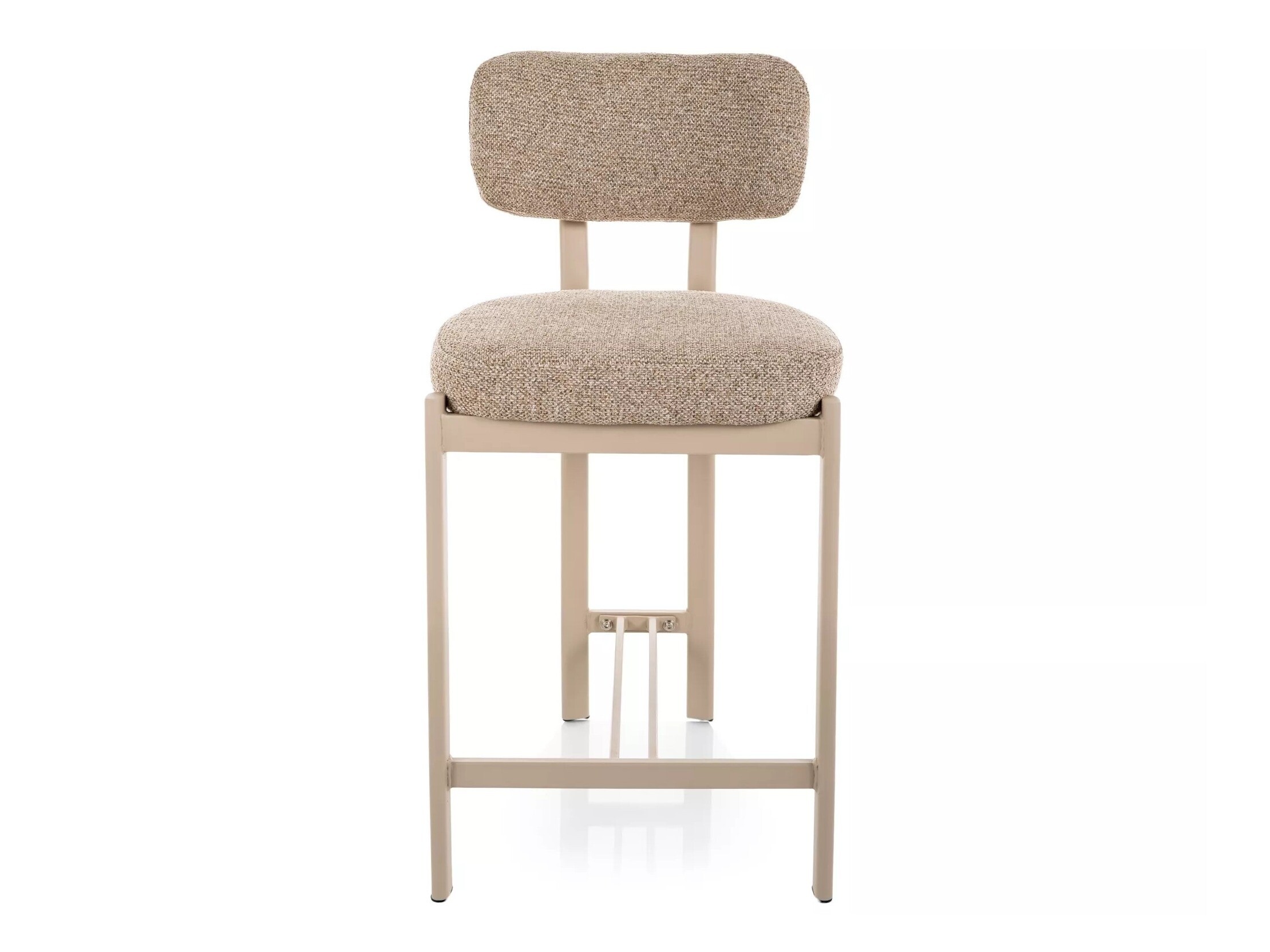 Chaise de bar mi-hauteur Detroit 956 (Brun clair + Cachemire)