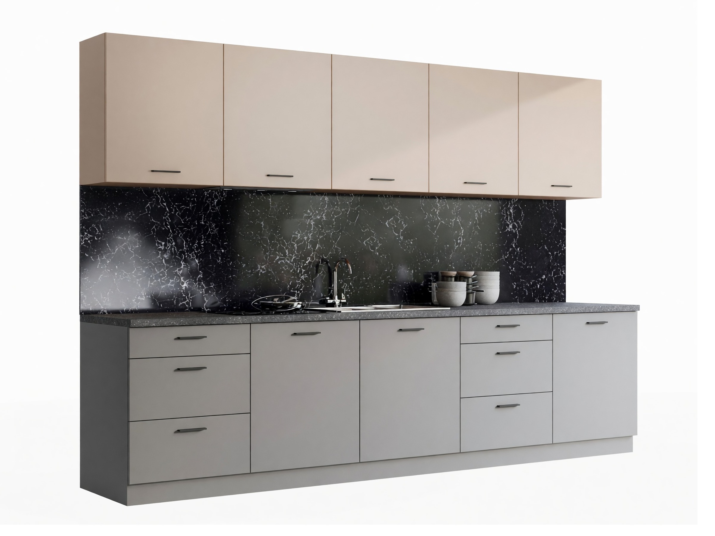 Cuisine complète modulaire Ati Cashmere Grey 101