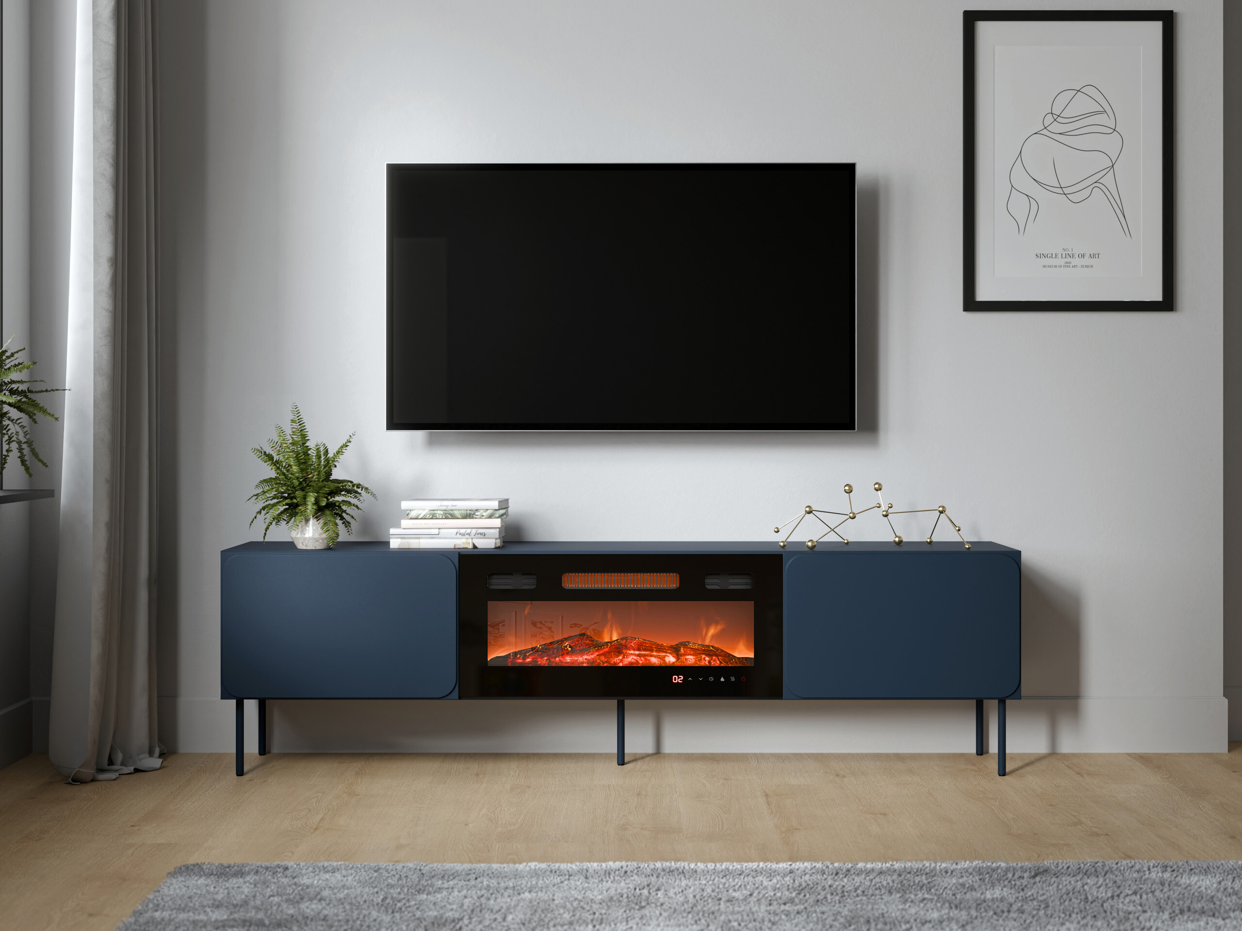 Meuble TV Fentore 104 (Indigo)