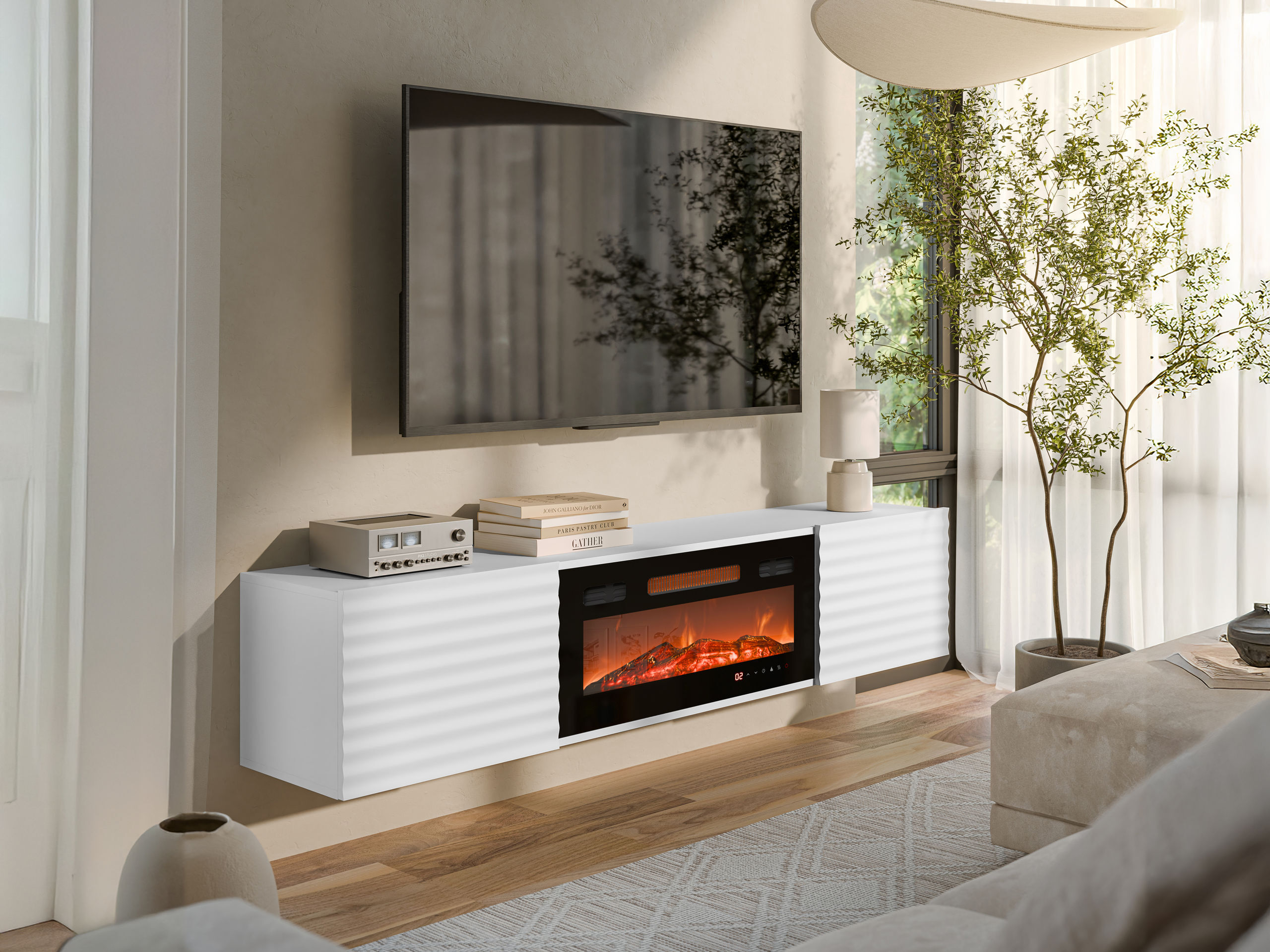 Meuble TV Charlotte 206 (Blanc)
