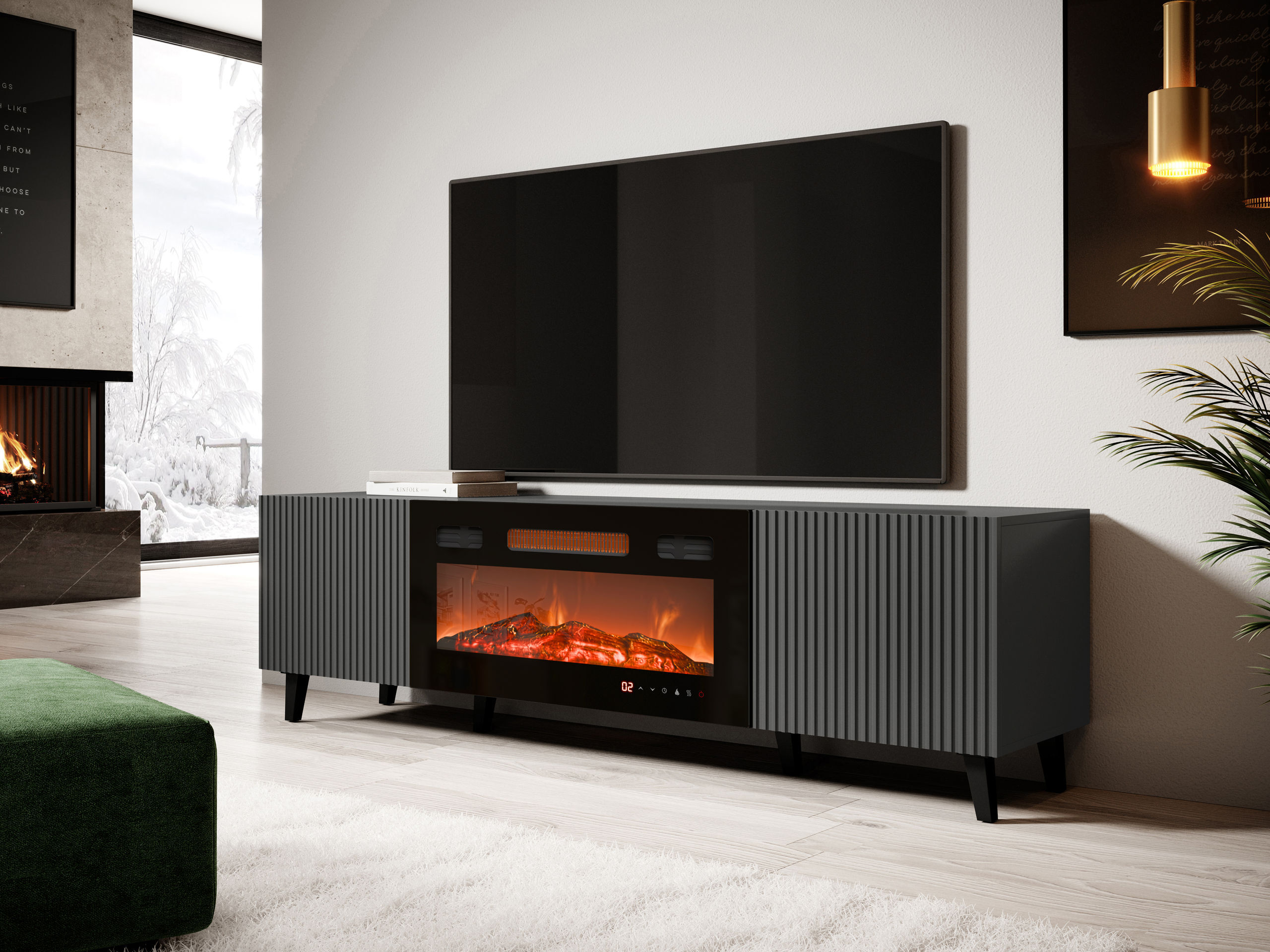 Meuble TV Comes II (Anthracite)